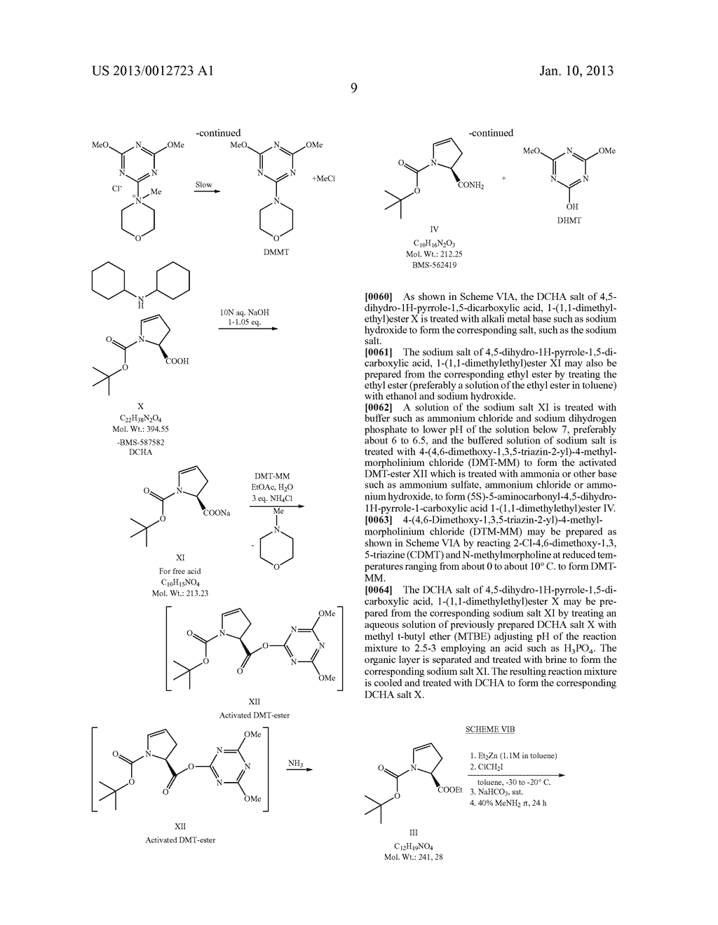 METHODS AND COMPOUNDS FOR PRODUCING DIPEPTIDYL PEPTIDASE IV INHIBITORS AND     INTERMEDIATES THEREOF - diagram, schematic, and image 10