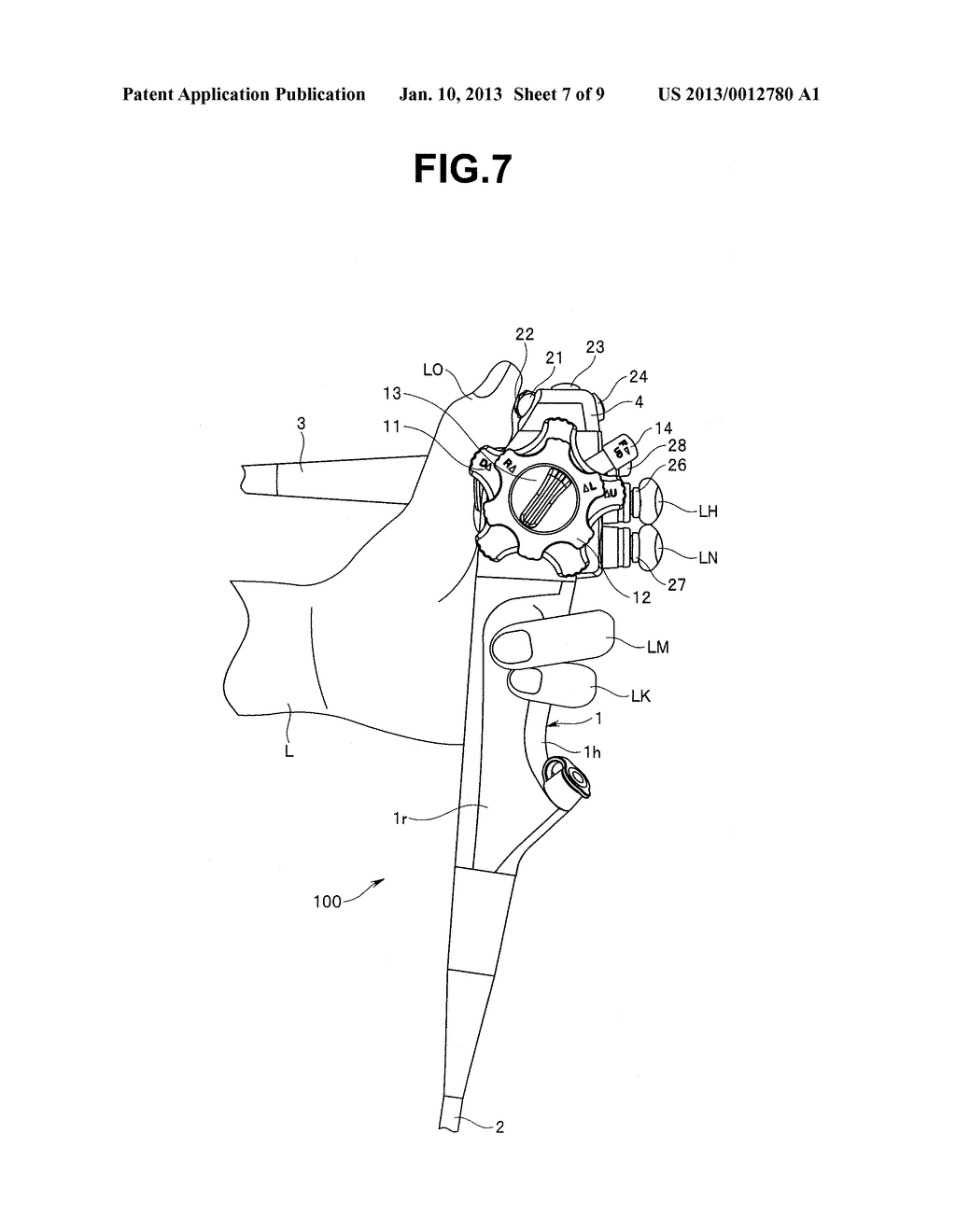 ENDOSCOPE OPERATION SECTION AND ENDOSCOPE - diagram, schematic, and image 08