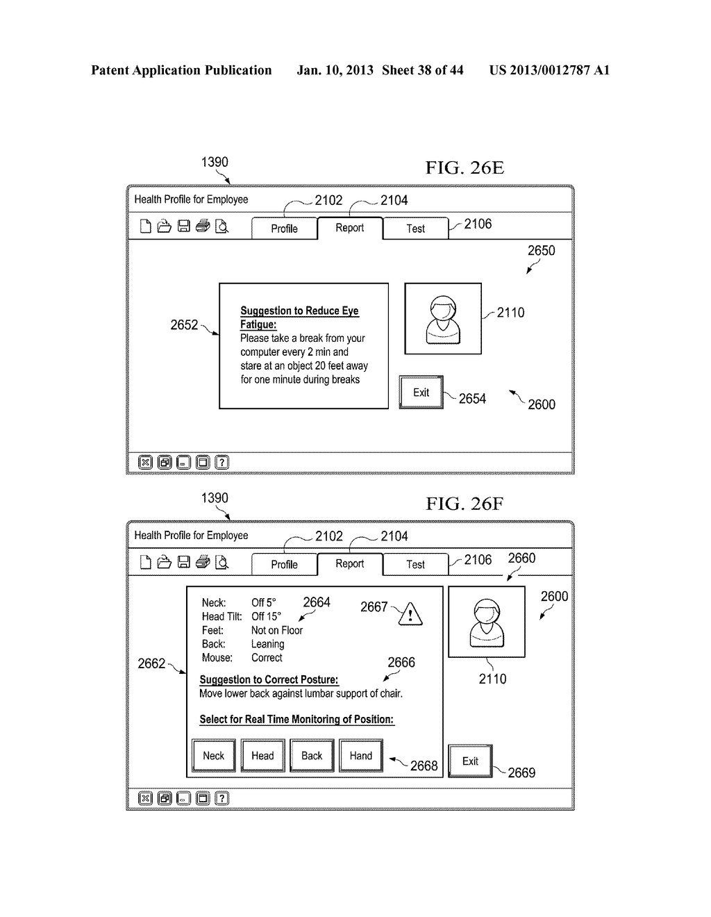 Floor Mat System and Associated, Computer Medium and Computer-Implemented     Methods for Monitoring and Improving Health and Productivity of Employees - diagram, schematic, and image 39