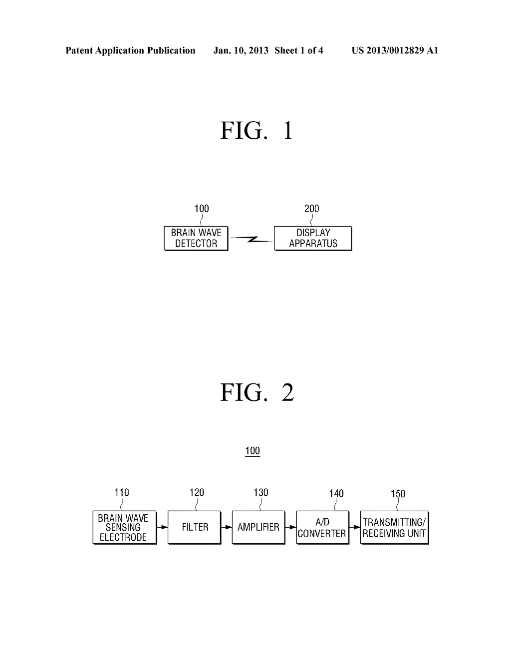 METHOD FOR CONTROLLING DISPLAY APPARATUS USING BRAIN WAVE AND DISPLAY     APPARATUS THEREOF - diagram, schematic, and image 02
