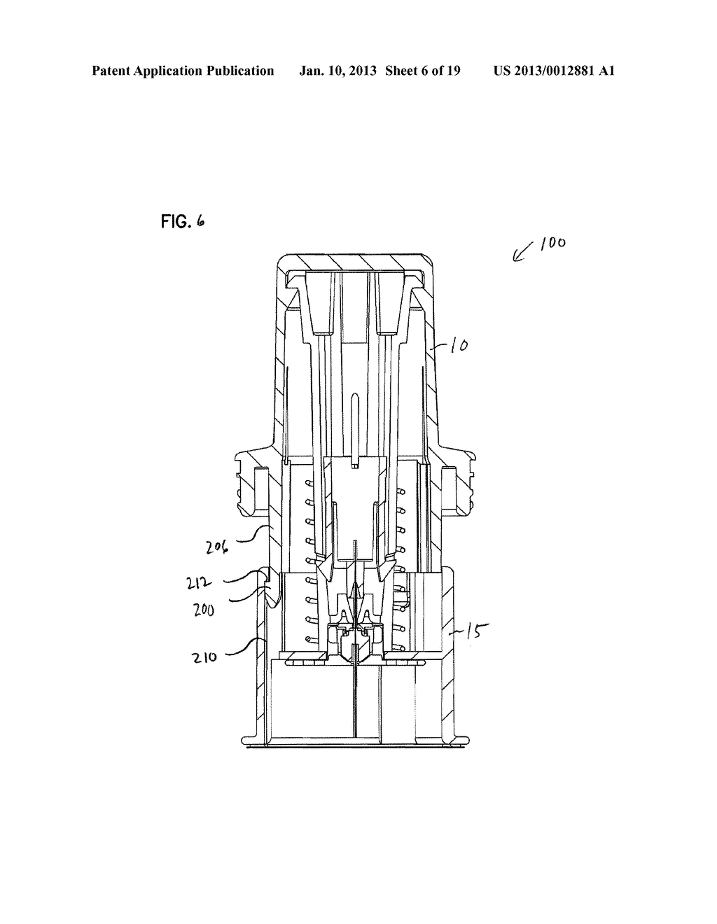 DEVICE FOR INSERTION OF A CANNULA OF AN INFUSION DEVICE AND METHOD - diagram, schematic, and image 07