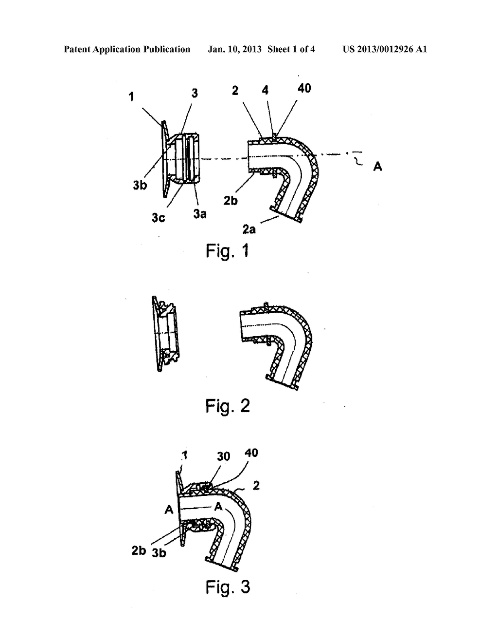 DEVICE WITH AT LEAST ONE HOLLOW ELEMENT FOR CONVEYING A FLUID WITH A     CONNECTION ELEMENT - diagram, schematic, and image 02