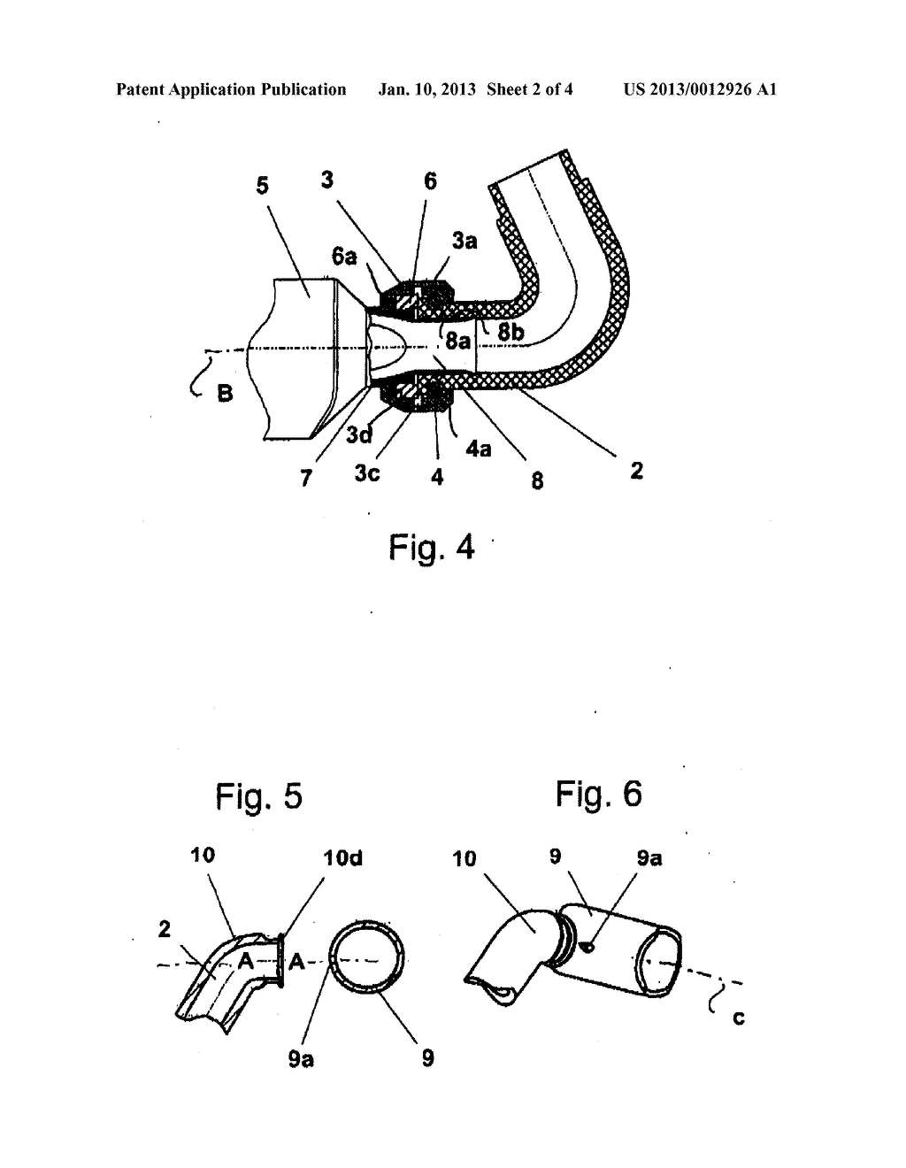 DEVICE WITH AT LEAST ONE HOLLOW ELEMENT FOR CONVEYING A FLUID WITH A     CONNECTION ELEMENT - diagram, schematic, and image 03