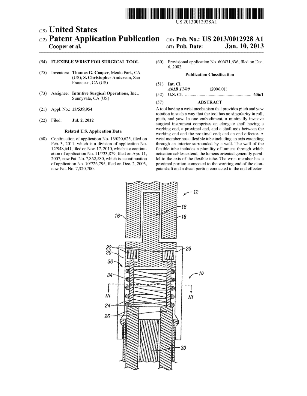 FLEXIBLE WRIST FOR SURGICAL TOOL - diagram, schematic, and image 01