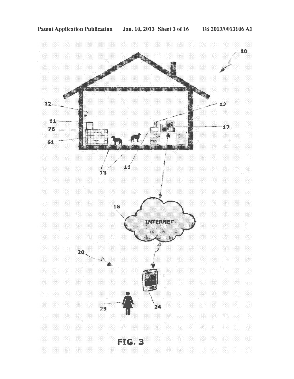 Internet-accessible pet treat dispensing system and method - diagram, schematic, and image 04