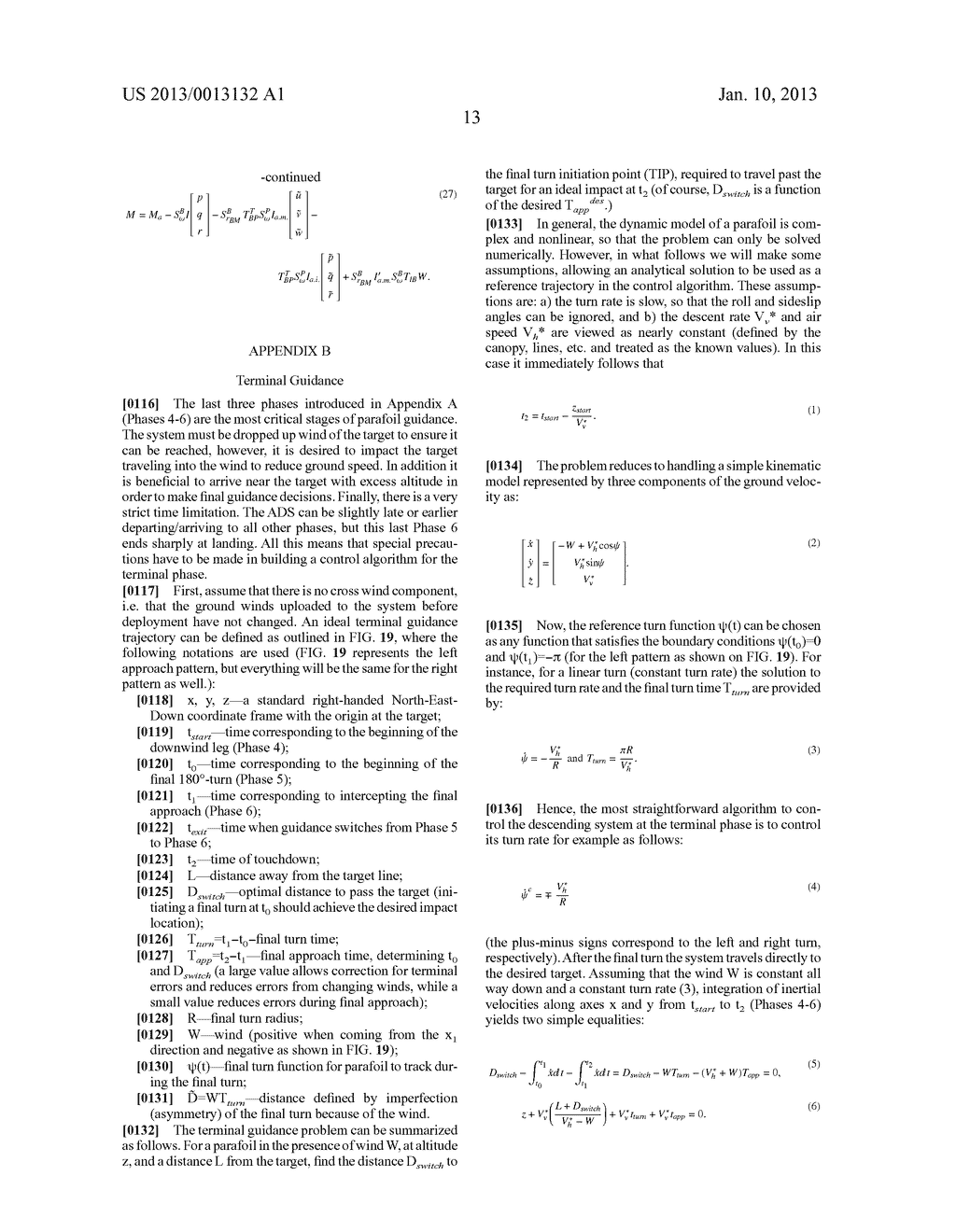 AUTOMATIC PARAFOIL TURN CALCULATION METHOD AND APPARATUS - diagram, schematic, and image 33