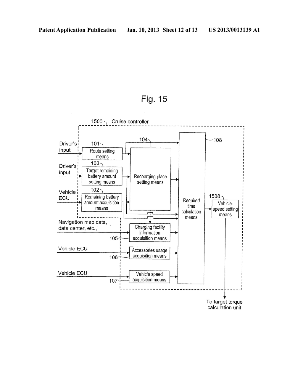 Information Terminal and Cruise Controller for Electric-Powered Vehicle - diagram, schematic, and image 13