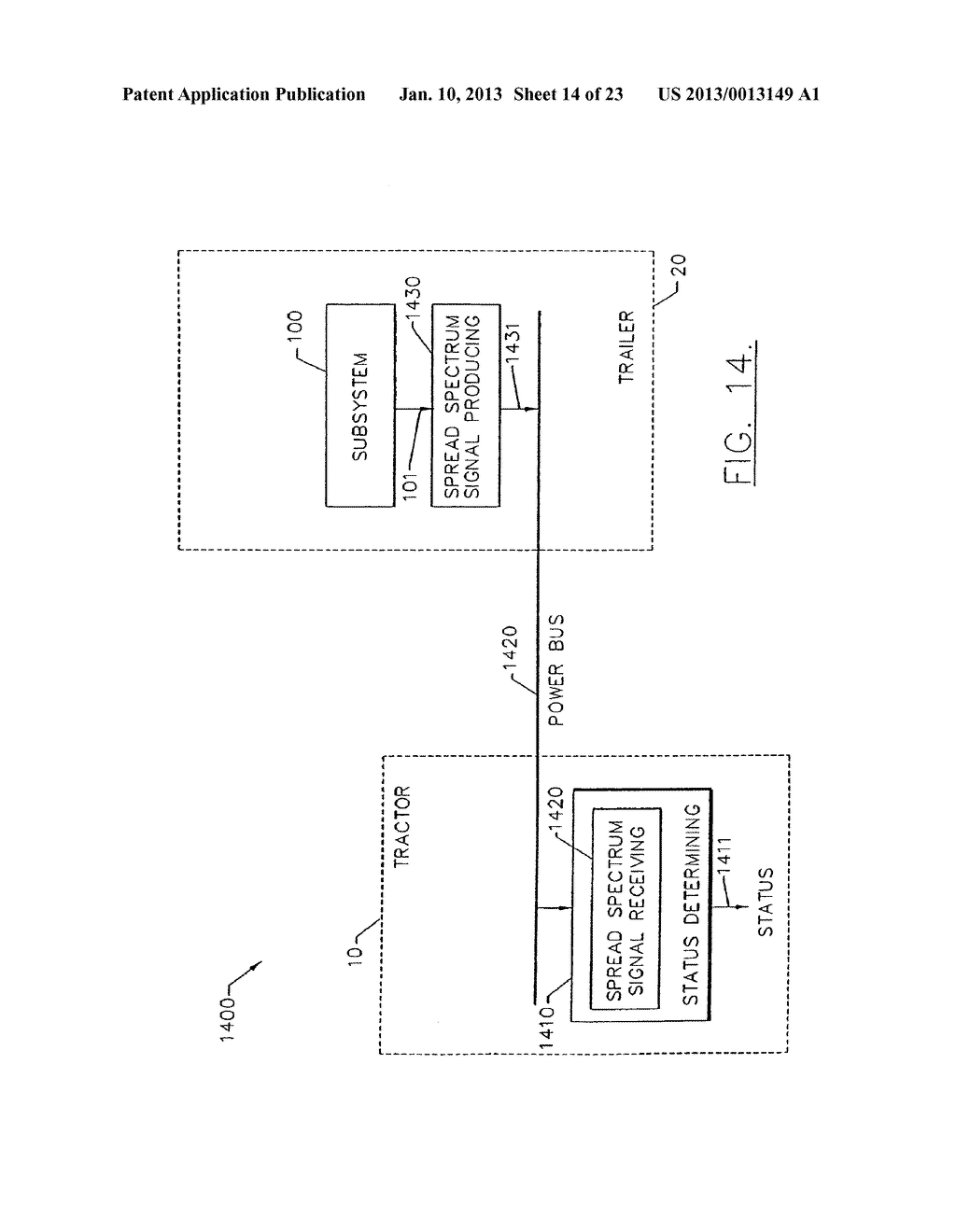 SYSTEMS AND METHODS FOR MONITORING AND CONTROLLING TRACTOR/TRAILER VEHICLE     SYSTEMS - diagram, schematic, and image 15