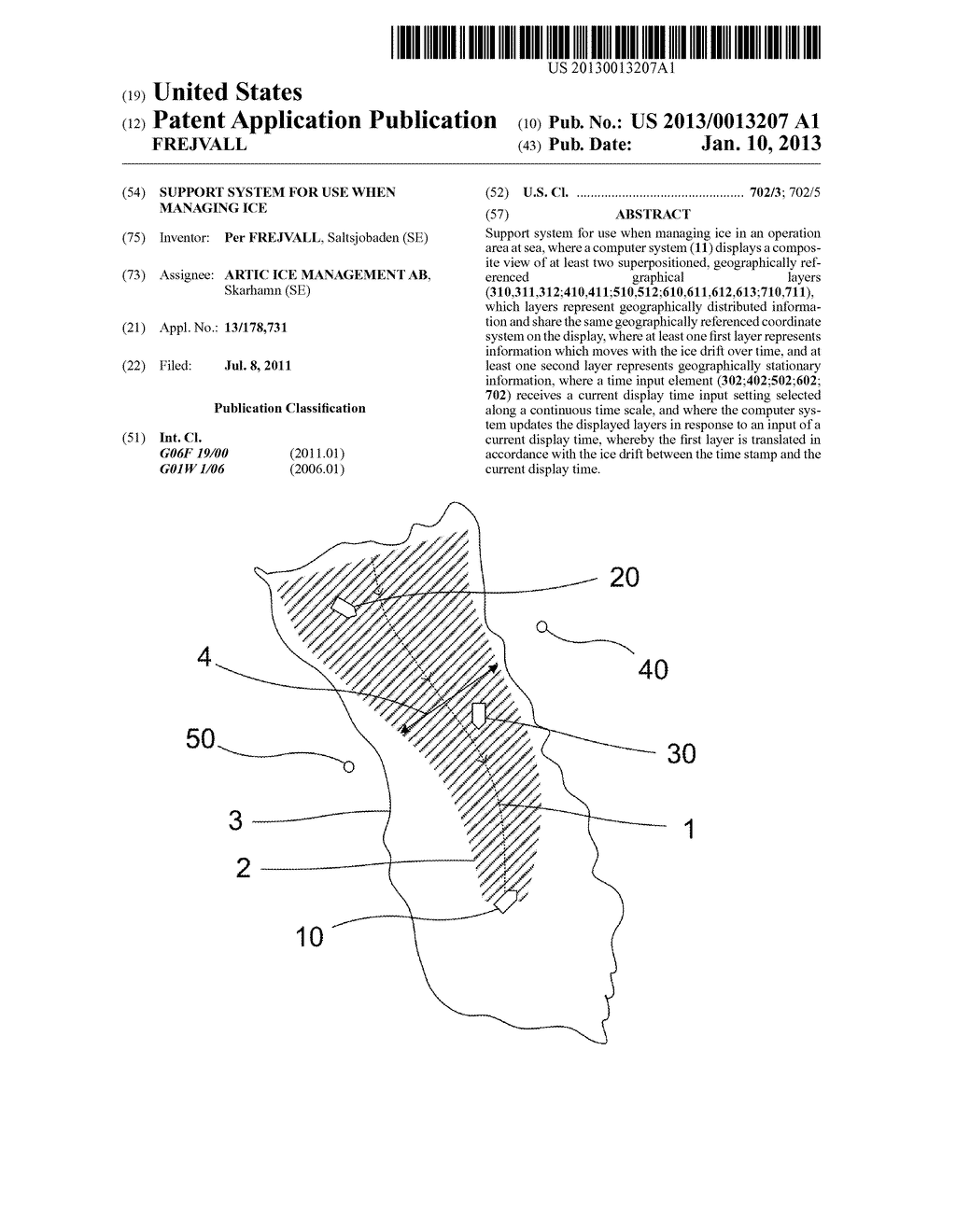 SUPPORT SYSTEM FOR USE WHEN MANAGING ICE - diagram, schematic, and image 01