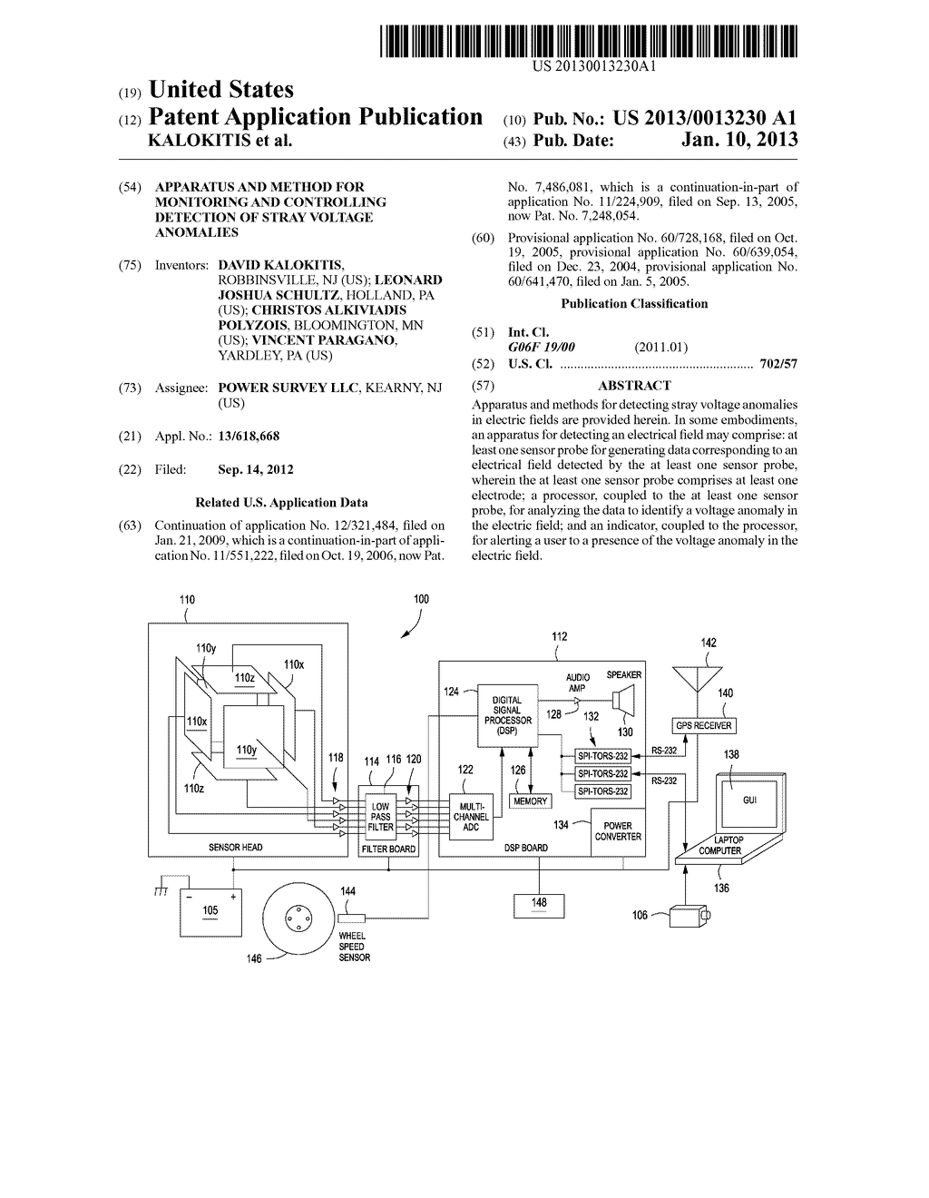 APPARATUS AND METHOD FOR MONITORING AND CONTROLLING DETECTION OF STRAY     VOLTAGE ANOMALIES - diagram, schematic, and image 01