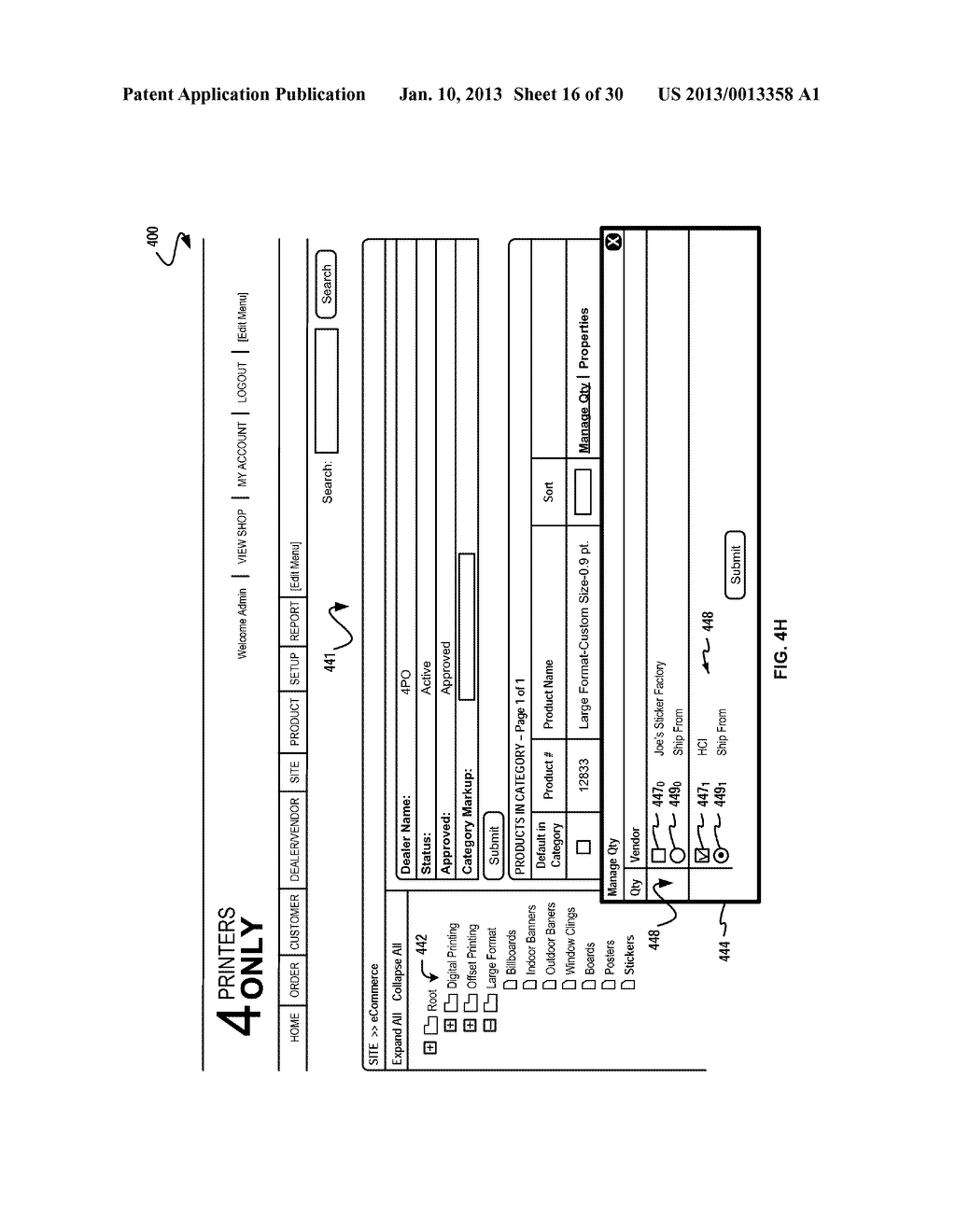 E-COMMERCE CONTENT MANAGEMENT SYSTEM FOR DEALER SELF-ROUTING - diagram, schematic, and image 17