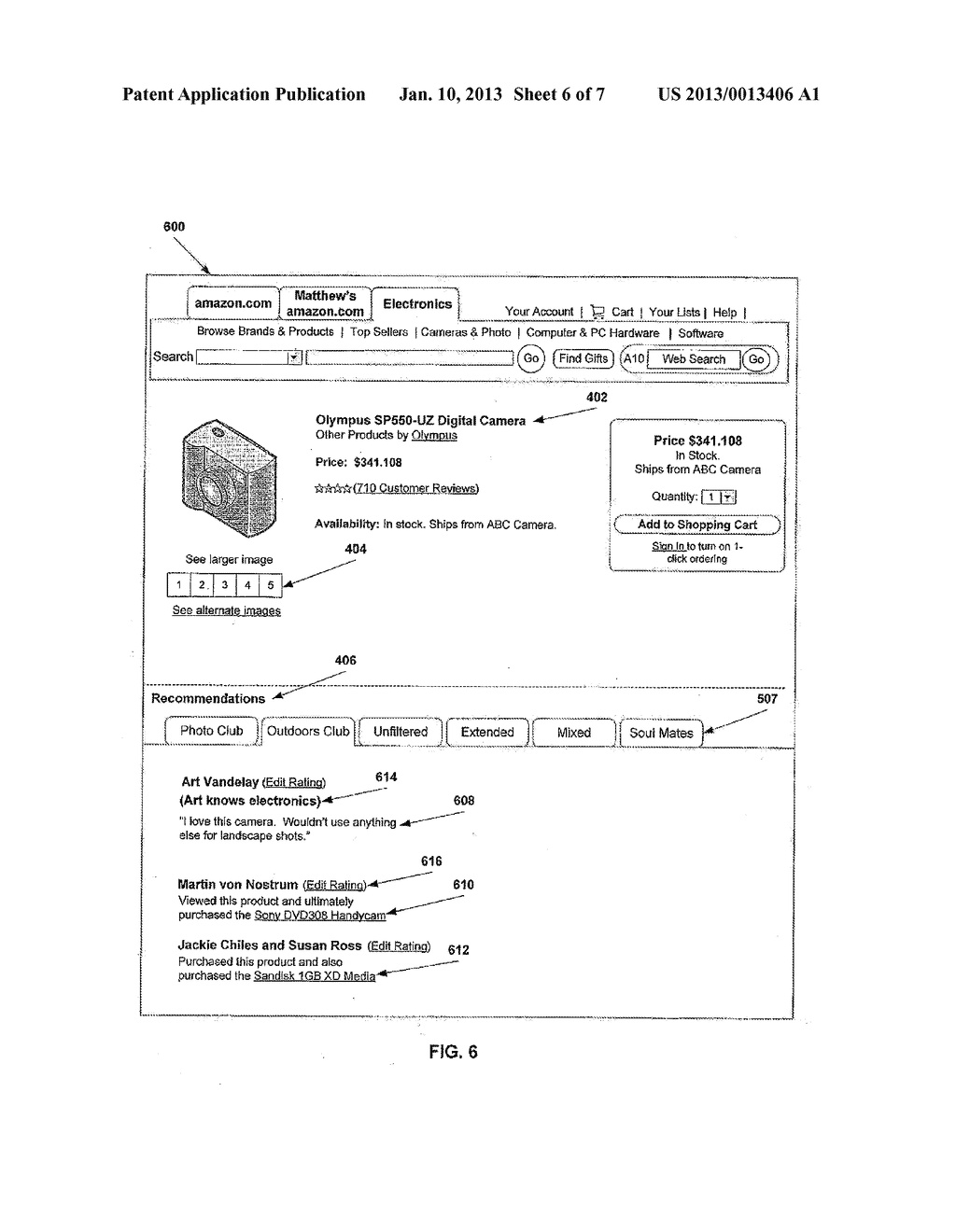 SYSTEM AND METHOD OF PROVIDING RECOMMENDATIONS - diagram, schematic, and image 07