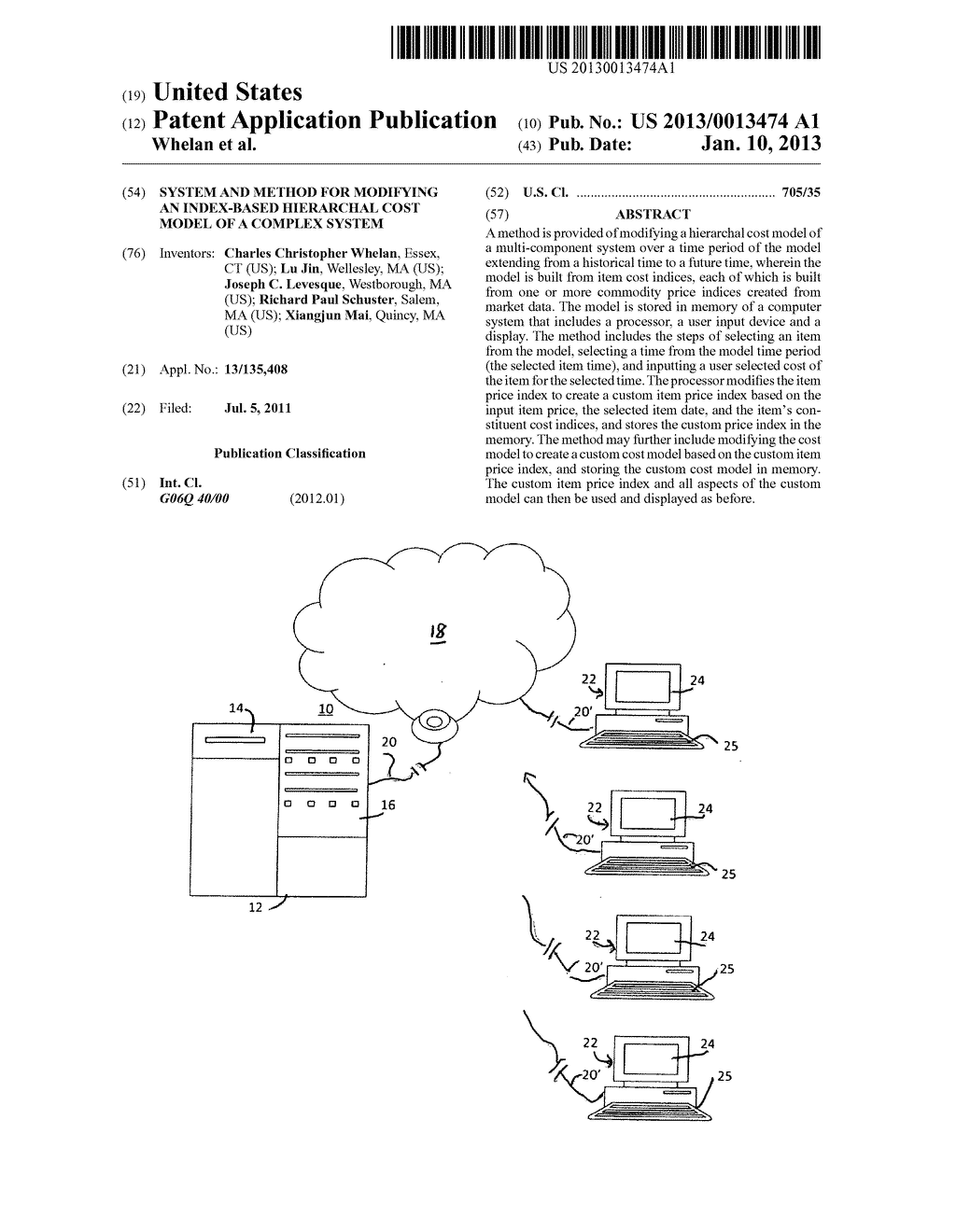 System and method for modifying an index-based hierarchal cost model of a     complex system - diagram, schematic, and image 01