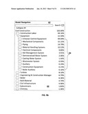 System and method for modifying an index-based hierarchal cost model of a     complex system diagram and image