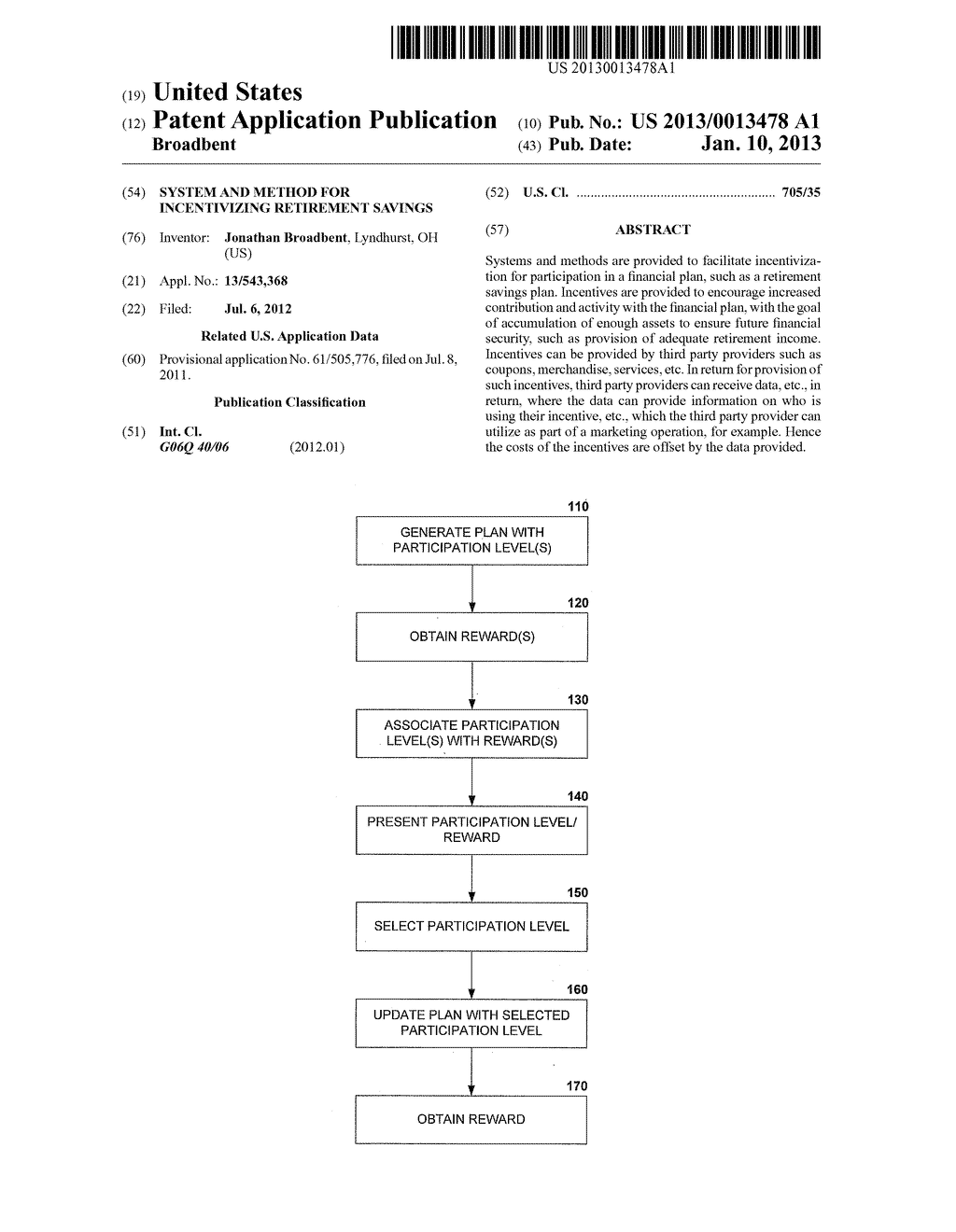 SYSTEM AND METHOD FOR INCENTIVIZING RETIREMENT SAVINGS - diagram, schematic, and image 01