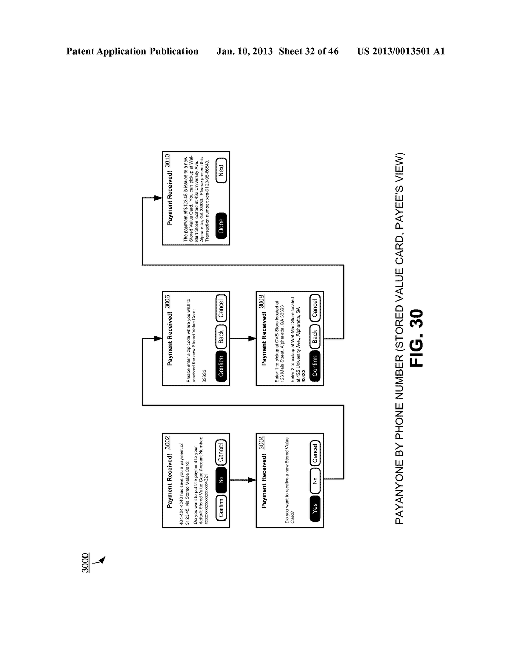 METHODS AND SYSTEMS FOR MAKING A PAYMENT VIA A STORED VALUE CARD IN A     MOBILE ENVIRONMENT - diagram, schematic, and image 33