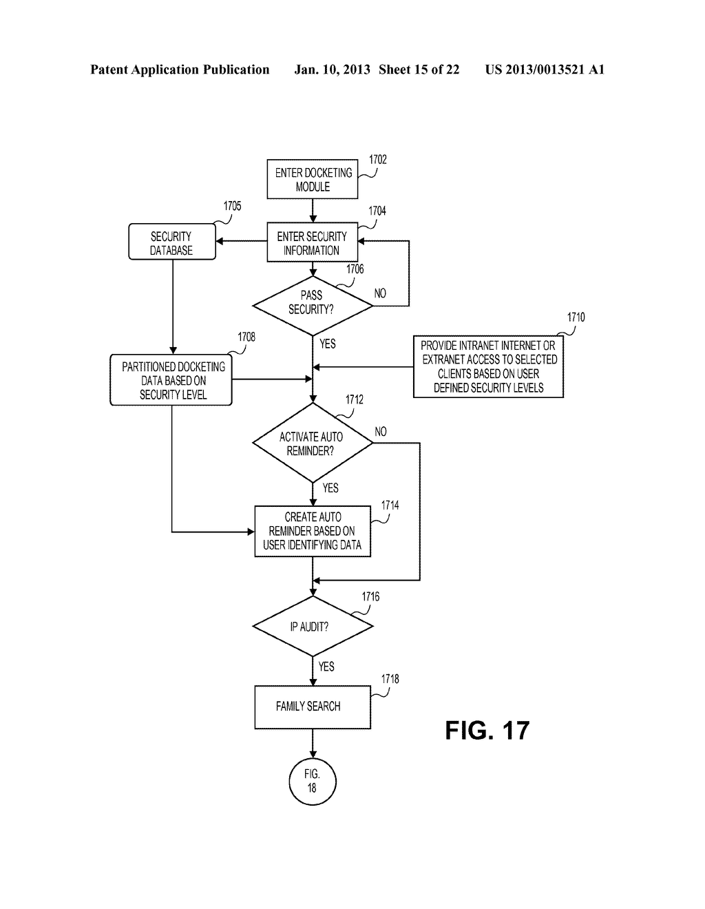 SYSTEM FOR PROVIDING A BINDING COST FOR FOREIGN FILING A PATENT     APPLICATION - diagram, schematic, and image 16