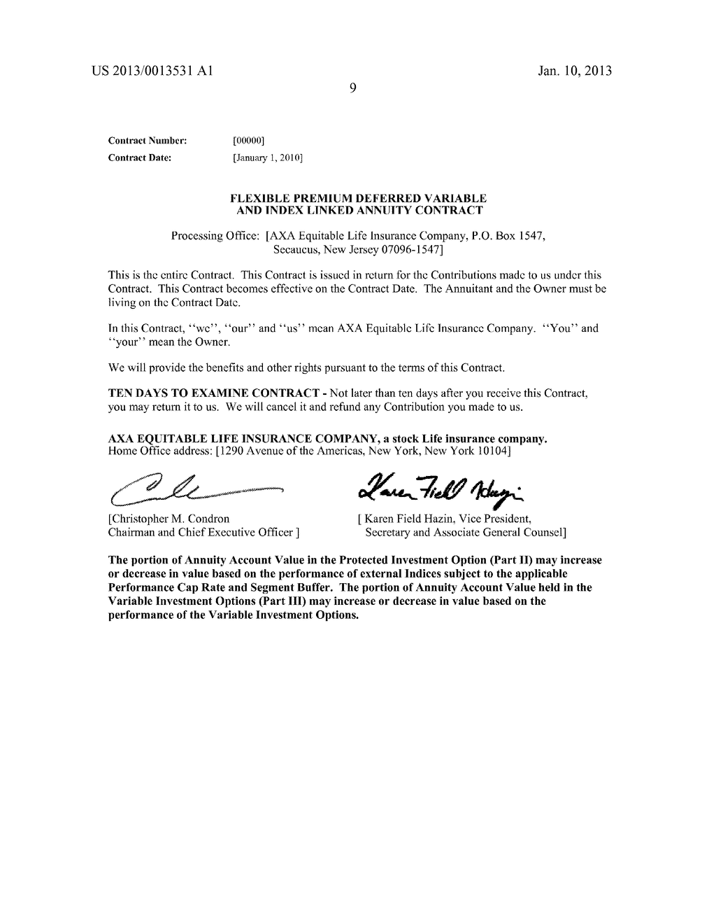 SYSTEM AND METHOD FOR PROVIDING A MARKET-BACKED ANNUITY WITH VARIABLE     SEGMENT TERMS AND AUTOMATIC ROLLOVER - diagram, schematic, and image 19