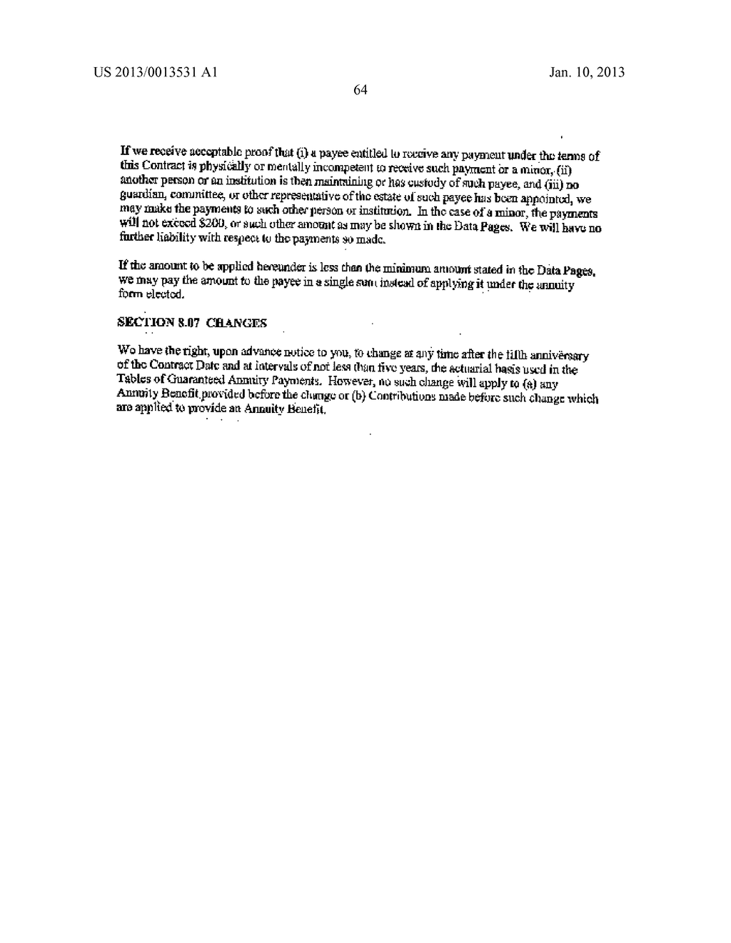 SYSTEM AND METHOD FOR PROVIDING A MARKET-BACKED ANNUITY WITH VARIABLE     SEGMENT TERMS AND AUTOMATIC ROLLOVER - diagram, schematic, and image 74