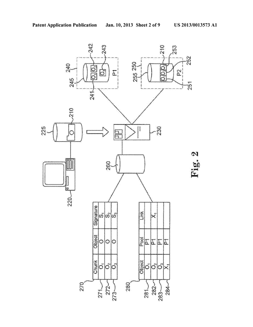 RETRIEVAL AND RECOVERY OF DATA CHUNKS FROM ALTERNATE DATA STORES IN A     DEDUPLICATING SYSTEM - diagram, schematic, and image 03