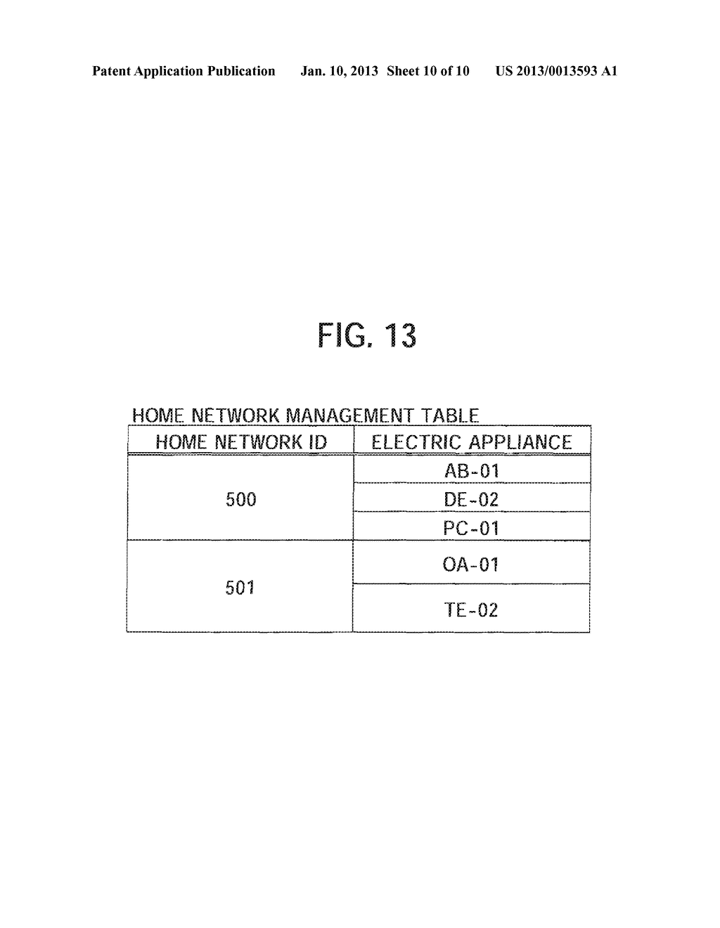 INFORMATION PROCESSING DEVICE, METHOD AND SERVER FOR DETERMINING TYPE OF     ELECTRIC APPLIANCE - diagram, schematic, and image 11