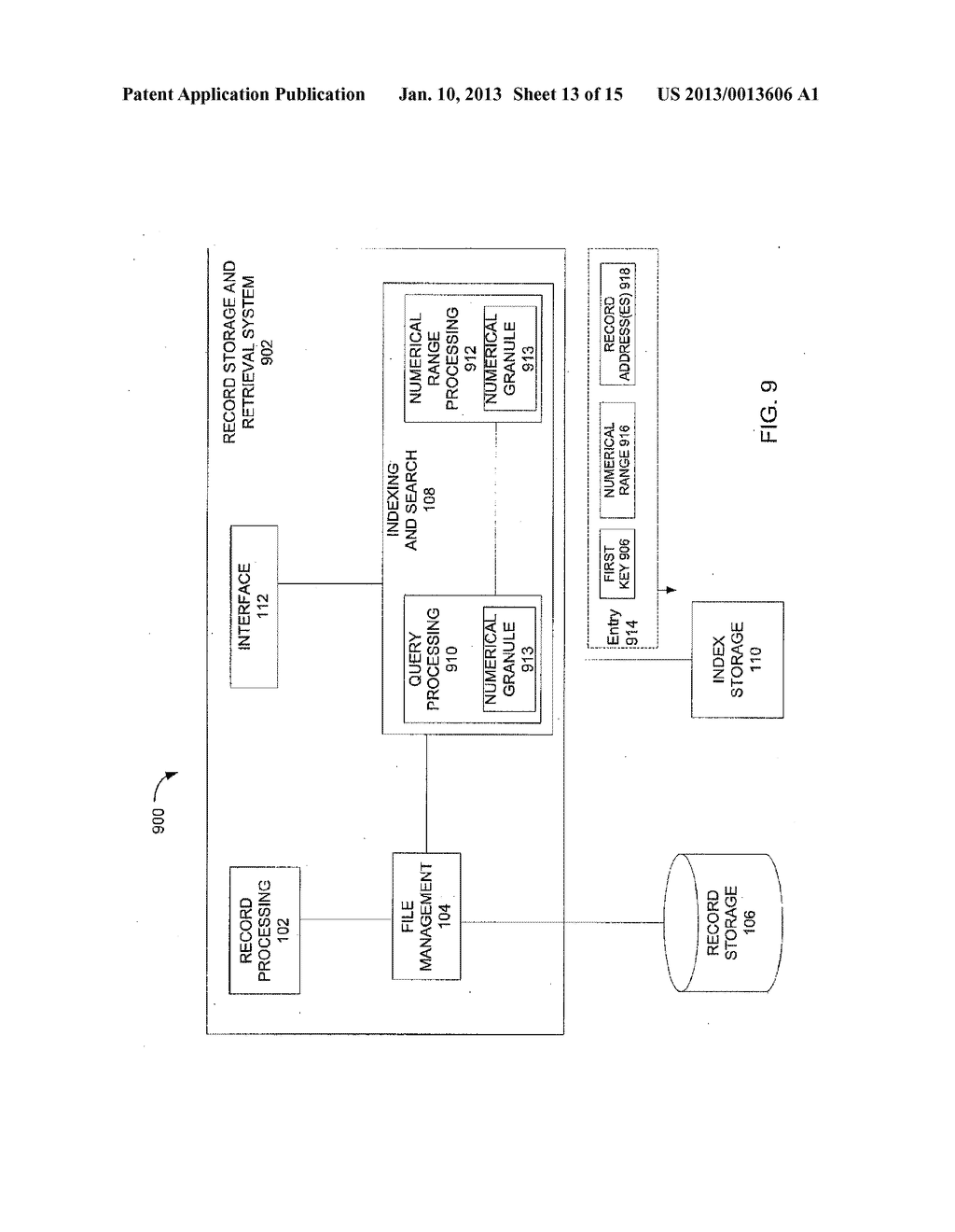 Managing Storage of Data for Range-Based Searching - diagram, schematic, and image 14