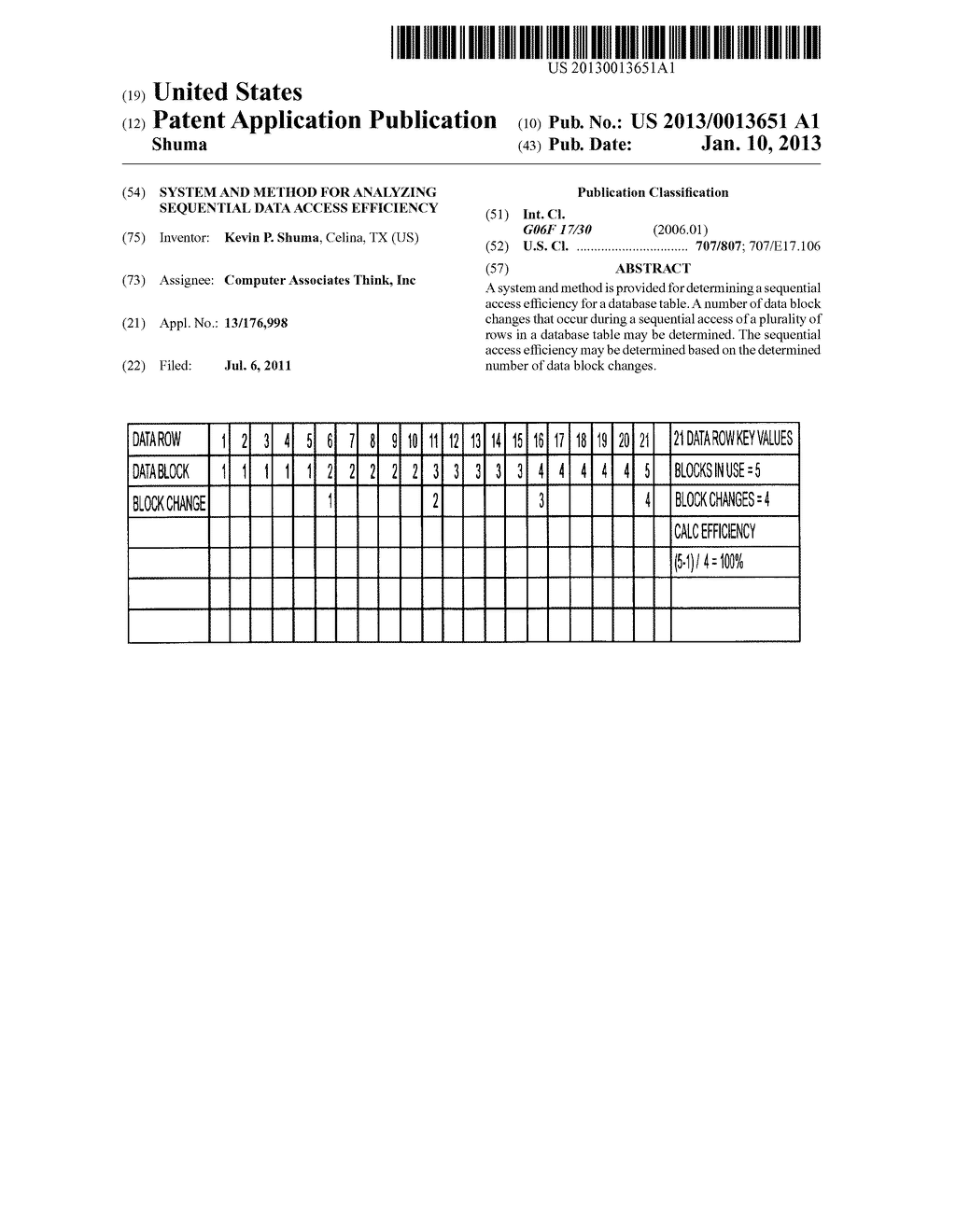 System and Method for Analyzing Sequential Data Access Efficiency - diagram, schematic, and image 01