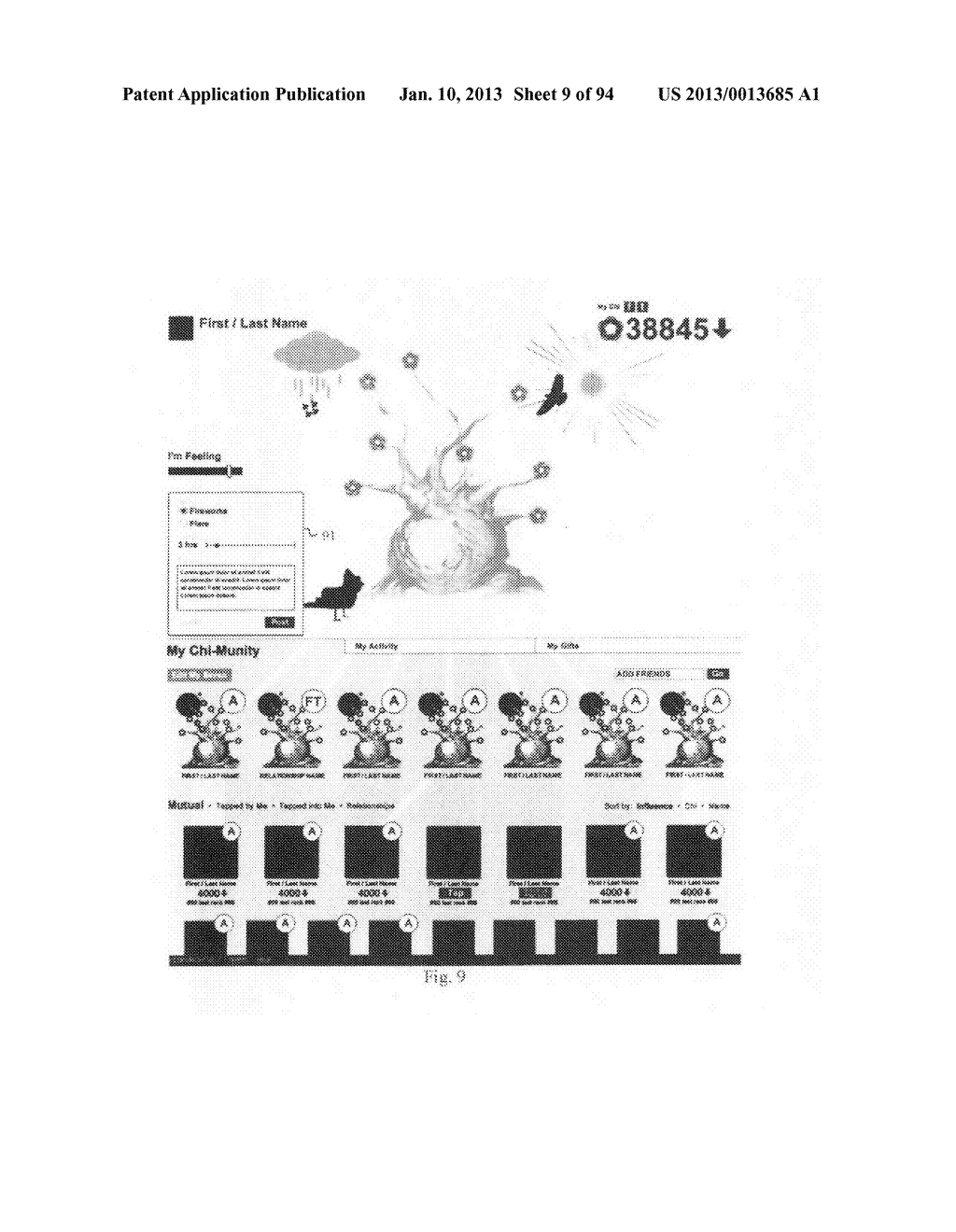 Social Networking Environment with Representation of a Composite Emotional     Condition for a User and/or Group of Users - diagram, schematic, and image 10