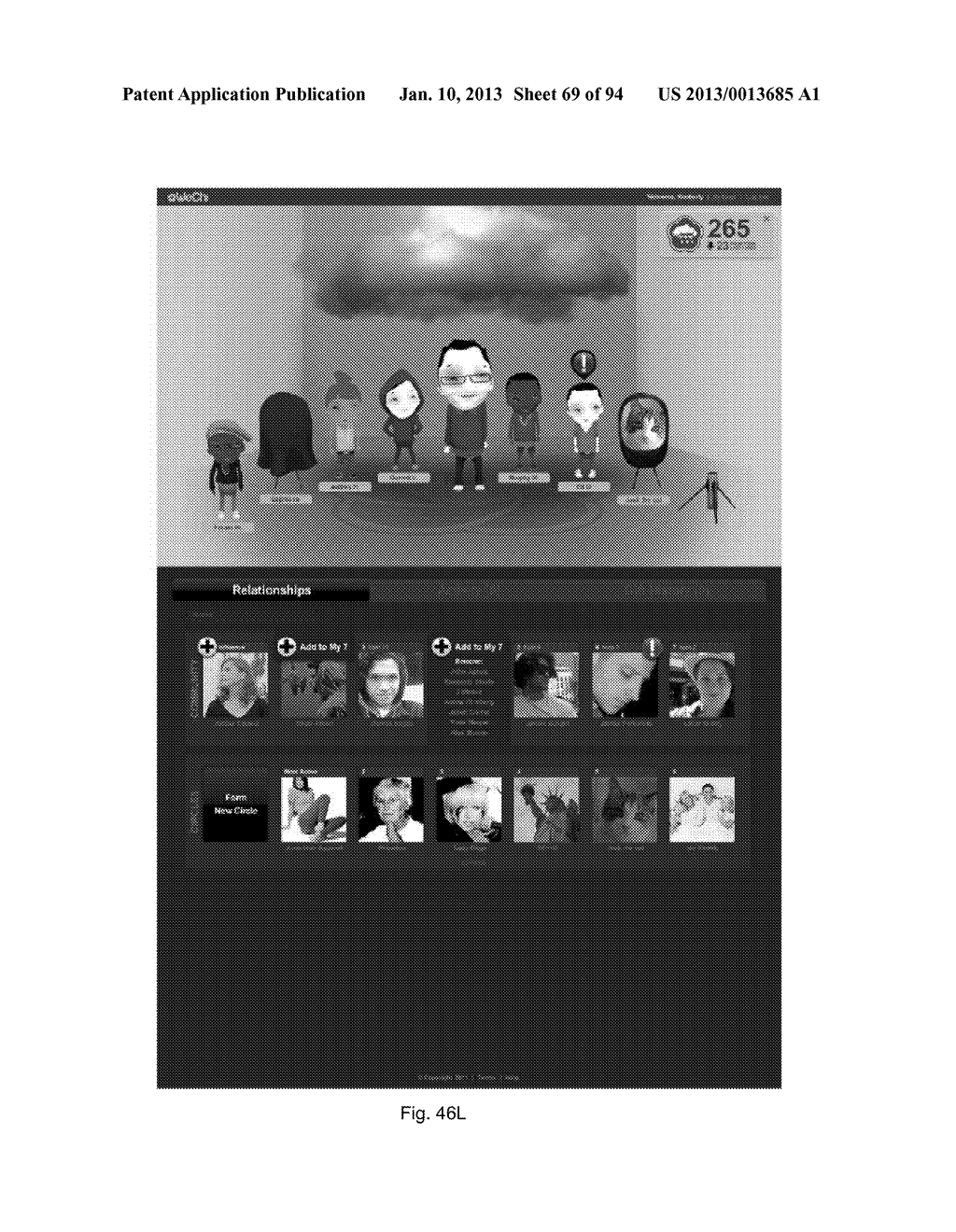 Social Networking Environment with Representation of a Composite Emotional     Condition for a User and/or Group of Users - diagram, schematic, and image 70