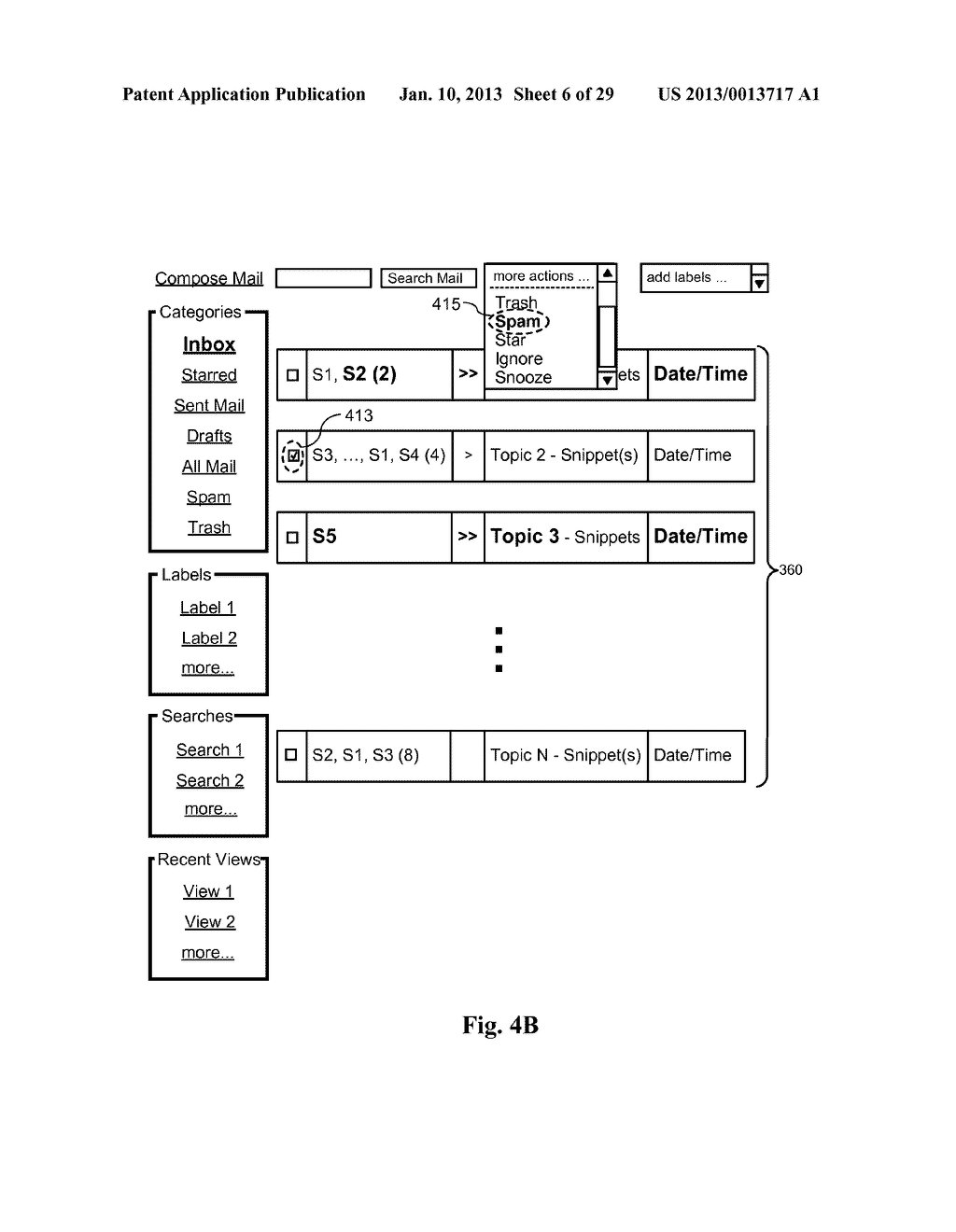 Compacted Mode for Displaying Messages in a Conversation - diagram, schematic, and image 07