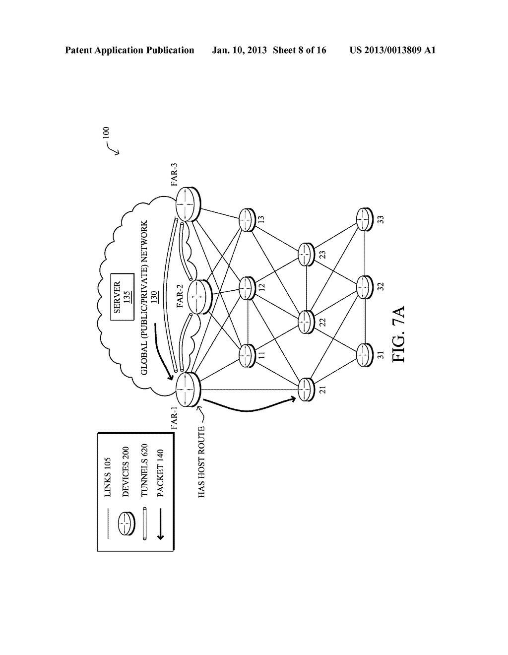 MANAGING HOST ROUTES FOR LOCAL COMPUTER NETWORKS WITH A PLURALITY OF FIELD     AREA ROUTERS - diagram, schematic, and image 09