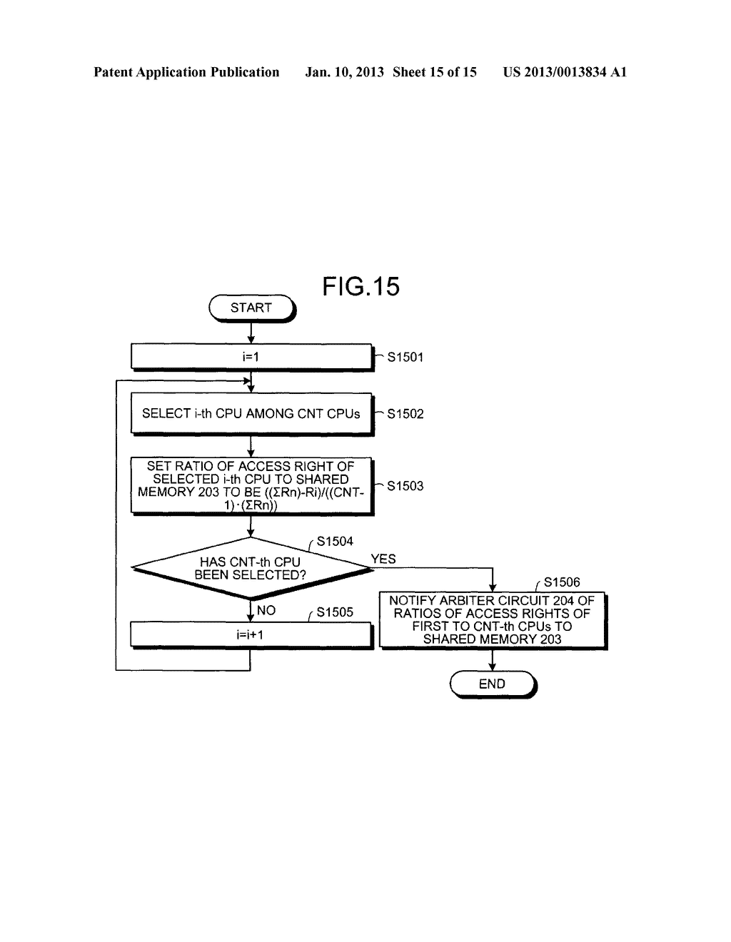 MULTI-CORE PROCESSOR SYSTEM, ARBITER CIRCUIT CONTROL METHOD, AND COMPUTER     PRODUCT - diagram, schematic, and image 16