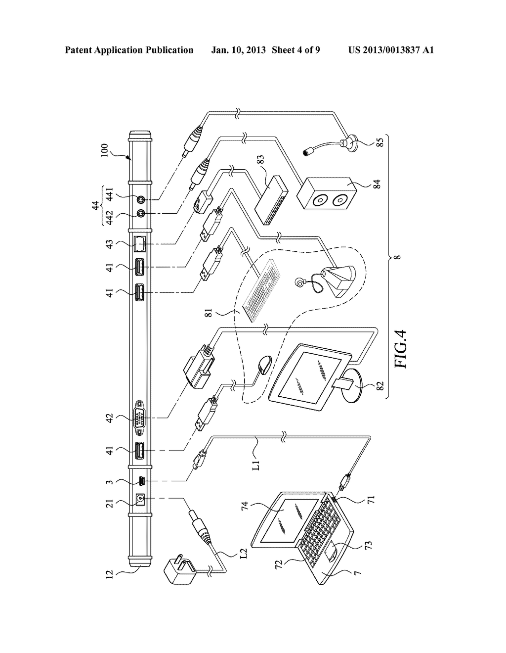 UNDERLAYING DEVICE FOR A COMPUTER DEVICE - diagram, schematic, and image 05