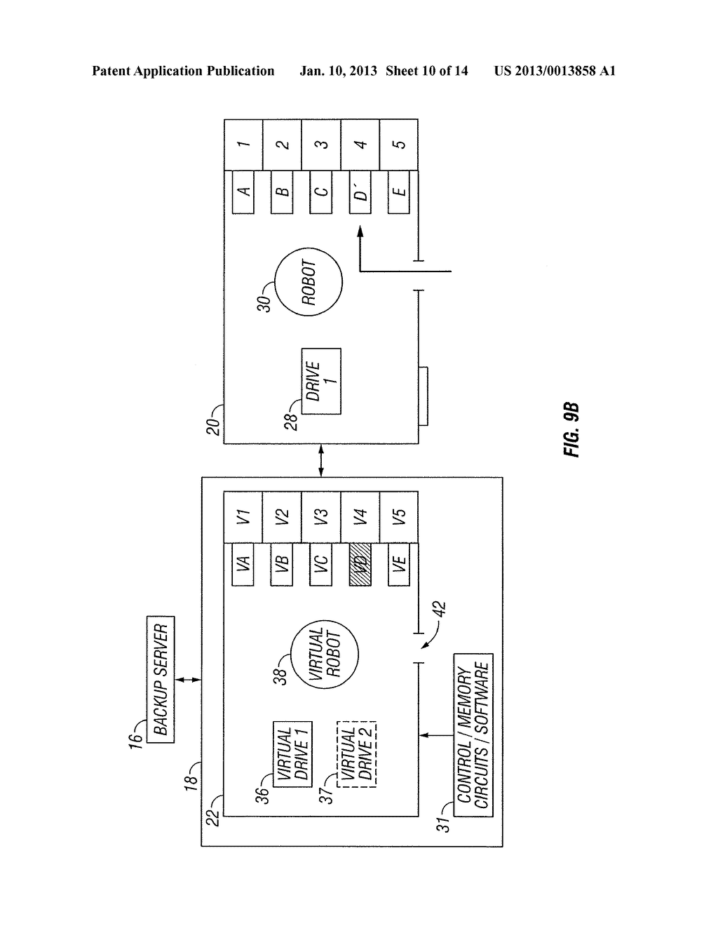 TAPE LIBRARY EMULATION WITH AUTOMATIC CONFIGURATION AND DATA RETENTION - diagram, schematic, and image 11