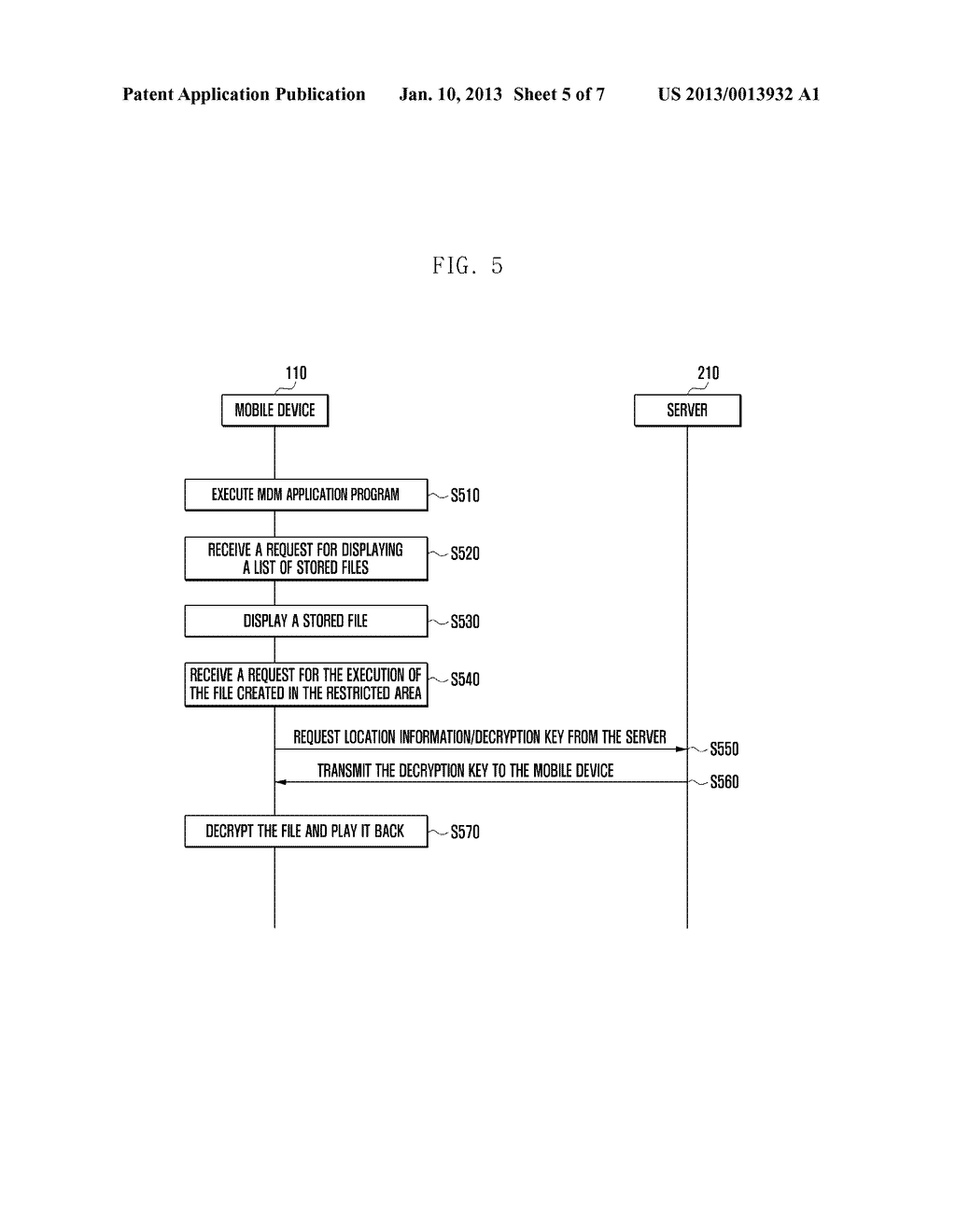 SECURITY MANAGEMENT SYSTEM AND METHOD FOR LOCATION-BASED MOBILE DEVICE - diagram, schematic, and image 06