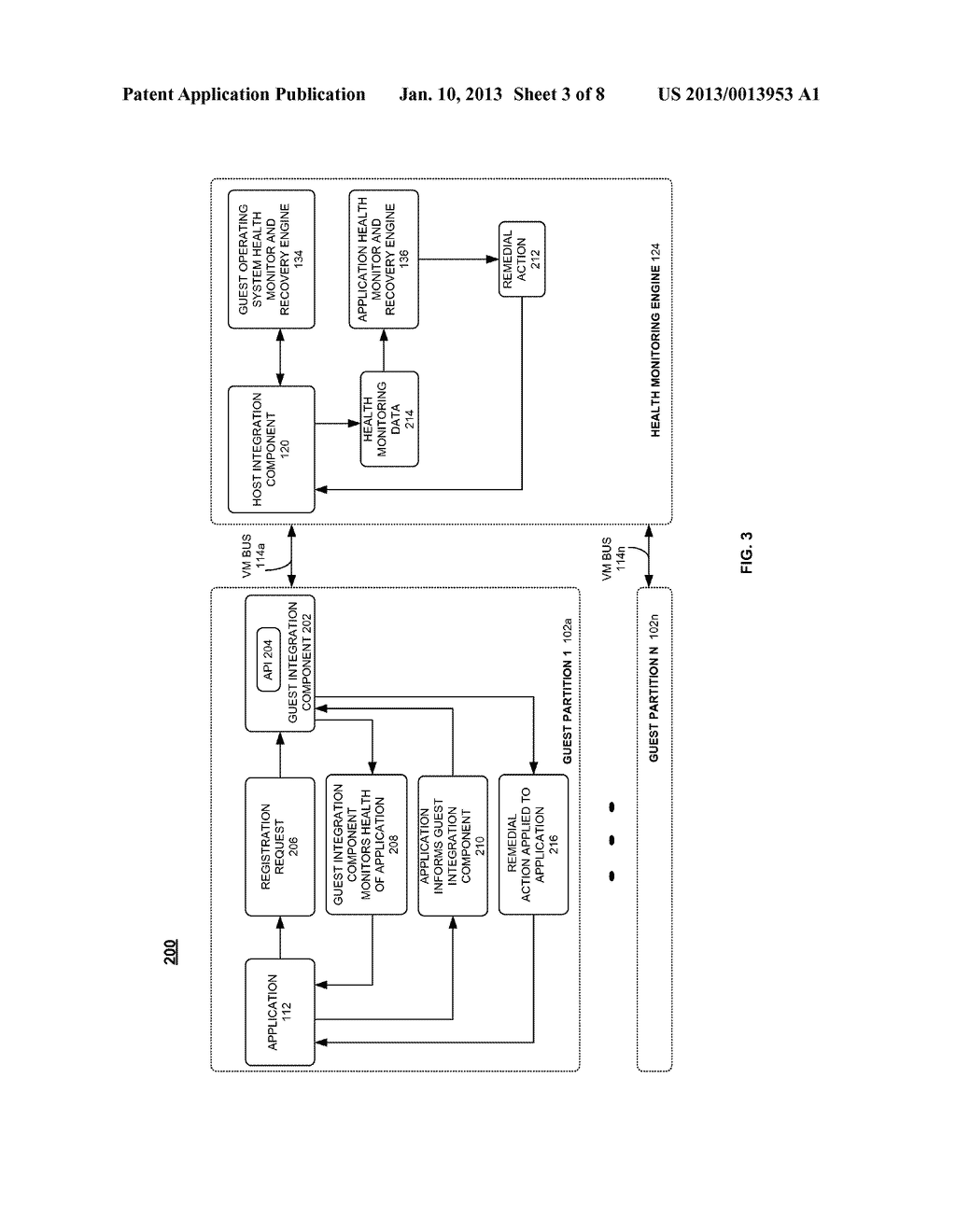 HEALTH MONITORING OF APPLICATIONS IN A GUEST PARTITION - diagram, schematic, and image 04