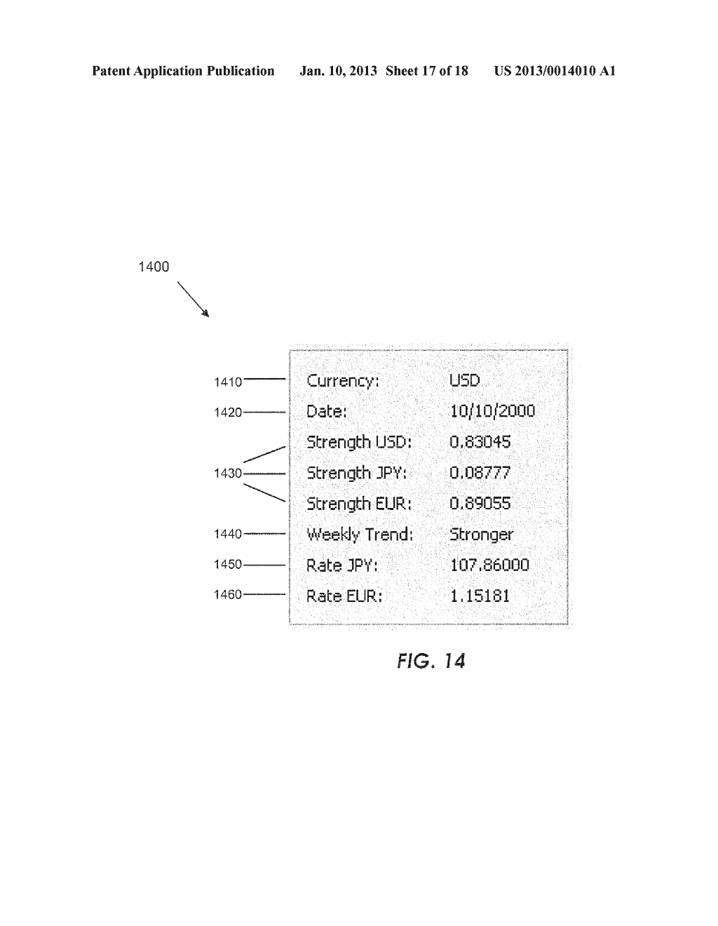 GRAPHICAL USER INTERFACE FOR FINANCIAL DATA, AND RELATED SYSTEM AND METHOD     IMPLEMENTING SAME - diagram, schematic, and image 18