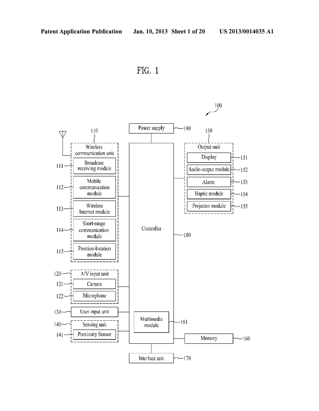 MOBILE TERMINAL AND CONTROLLING METHOD THEREOF - diagram, schematic, and image 02