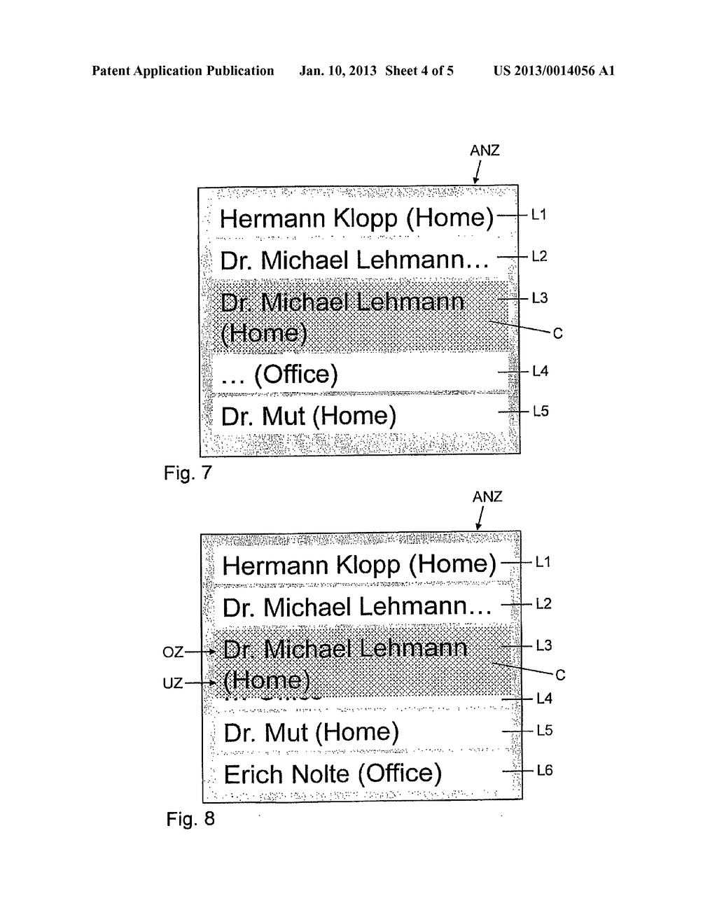 Method and Process for Representing Information on a Display Device of a     Vehicle - diagram, schematic, and image 05