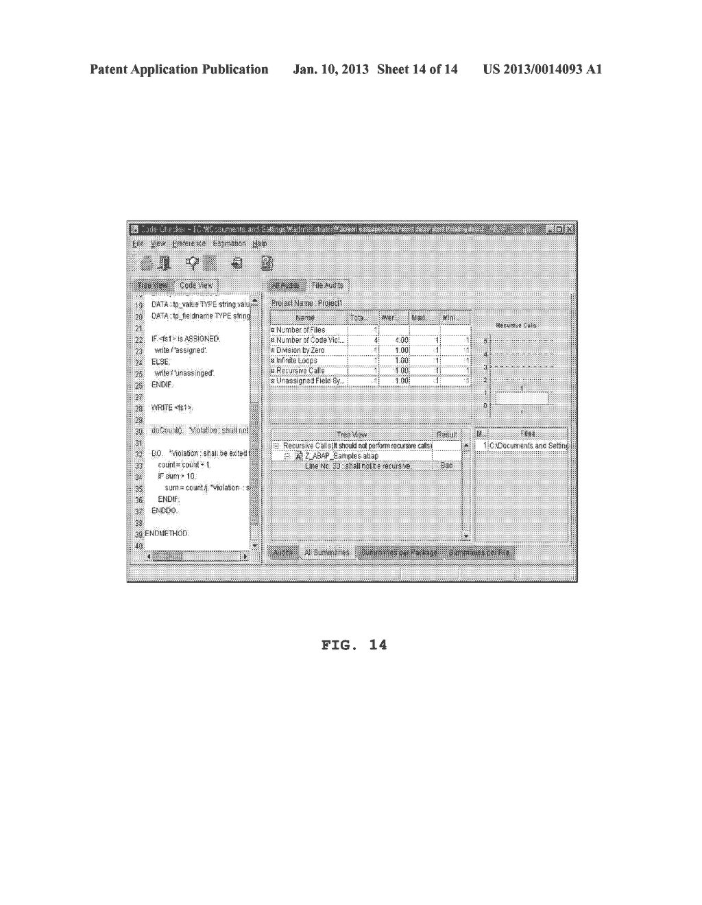 CODE INSPECTION EXECUTING SYSTEM FOR PERFORMING A CODE INSPECTION OF ABAP     SOURCE CODES - diagram, schematic, and image 15