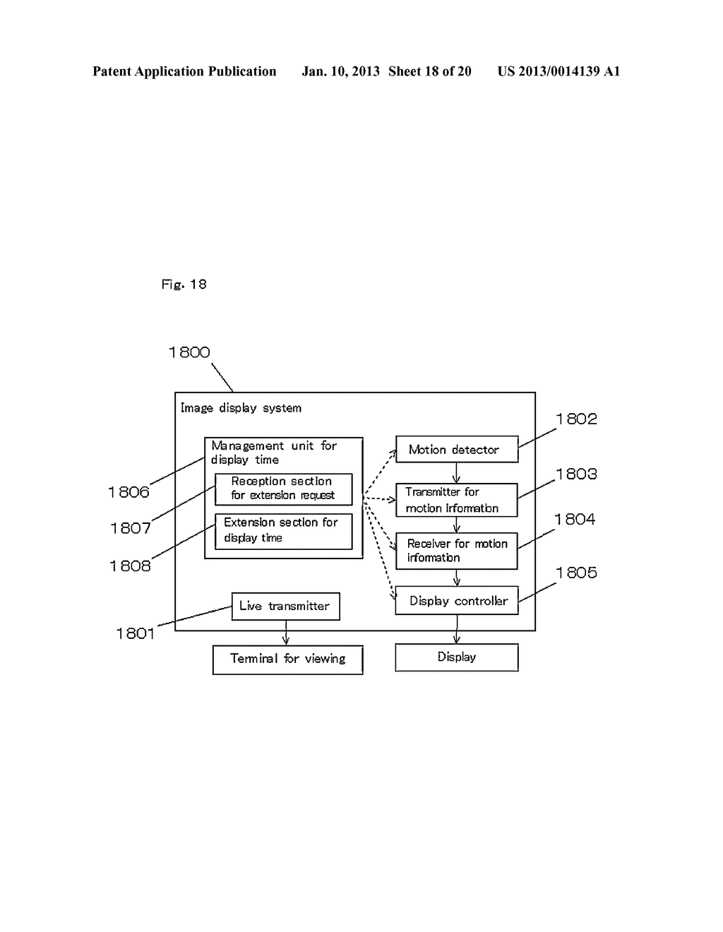 IMAGE DISPLAY SYSTEM, IMAGE DISPLAY METHOD, IMAGE DISPLAY CONTROL PROGRAM     AND TRANSMISSION PROGRAM FOR MOTION INFORMATION - diagram, schematic, and image 19