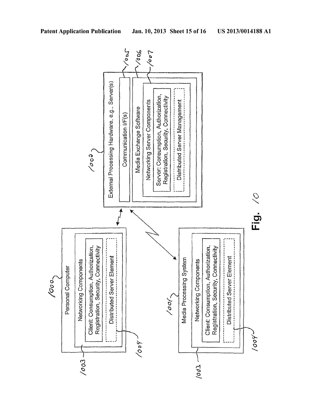 PERSONAL ACCESS AND CONTROL OF MEDIA PERIPHERALS ON A MEDIA EXCHANGE     NETWORK - diagram, schematic, and image 16