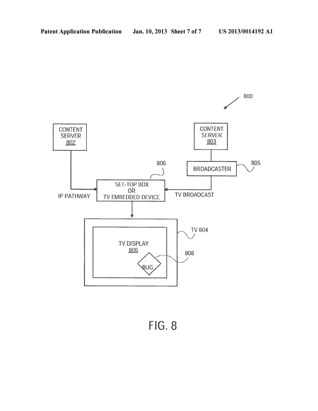 Method and System to Provide Interactivity Using an Interactive Channel     Bug - diagram, schematic, and image 08