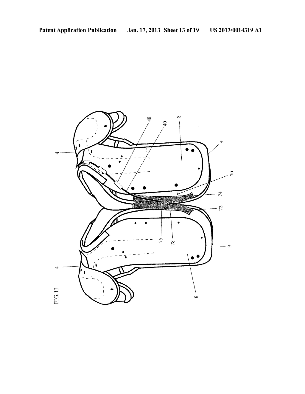 PROTECTIVE SHOULDER PADS WITH RELEASE MECHANISM - diagram, schematic, and image 14