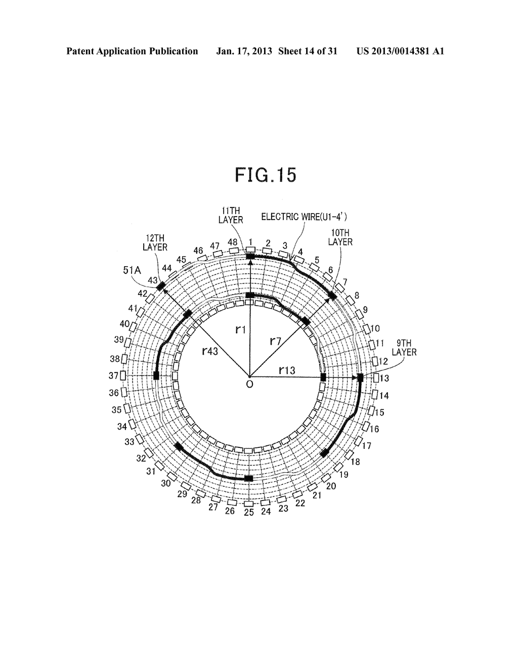 METHOD OF MANUFACTURING STATOR COIL FOR ELECTRIC ROTATING MACHINEAANM KAYUKAWA; KimiharuAACI NagoyaAACO JPAAGP KAYUKAWA; Kimiharu Nagoya JPAANM DOBASHI; MasaomiAACI Kariya-shiAACO JPAAGP DOBASHI; Masaomi Kariya-shi JPAANM SHIMAOKA; HidejiAACI Anjo-shiAACO JPAAGP SHIMAOKA; Hideji Anjo-shi JPAANM KAMAKURA; YouichiAACI Anjo-shiAACO JPAAGP KAMAKURA; Youichi Anjo-shi JP - diagram, schematic, and image 15