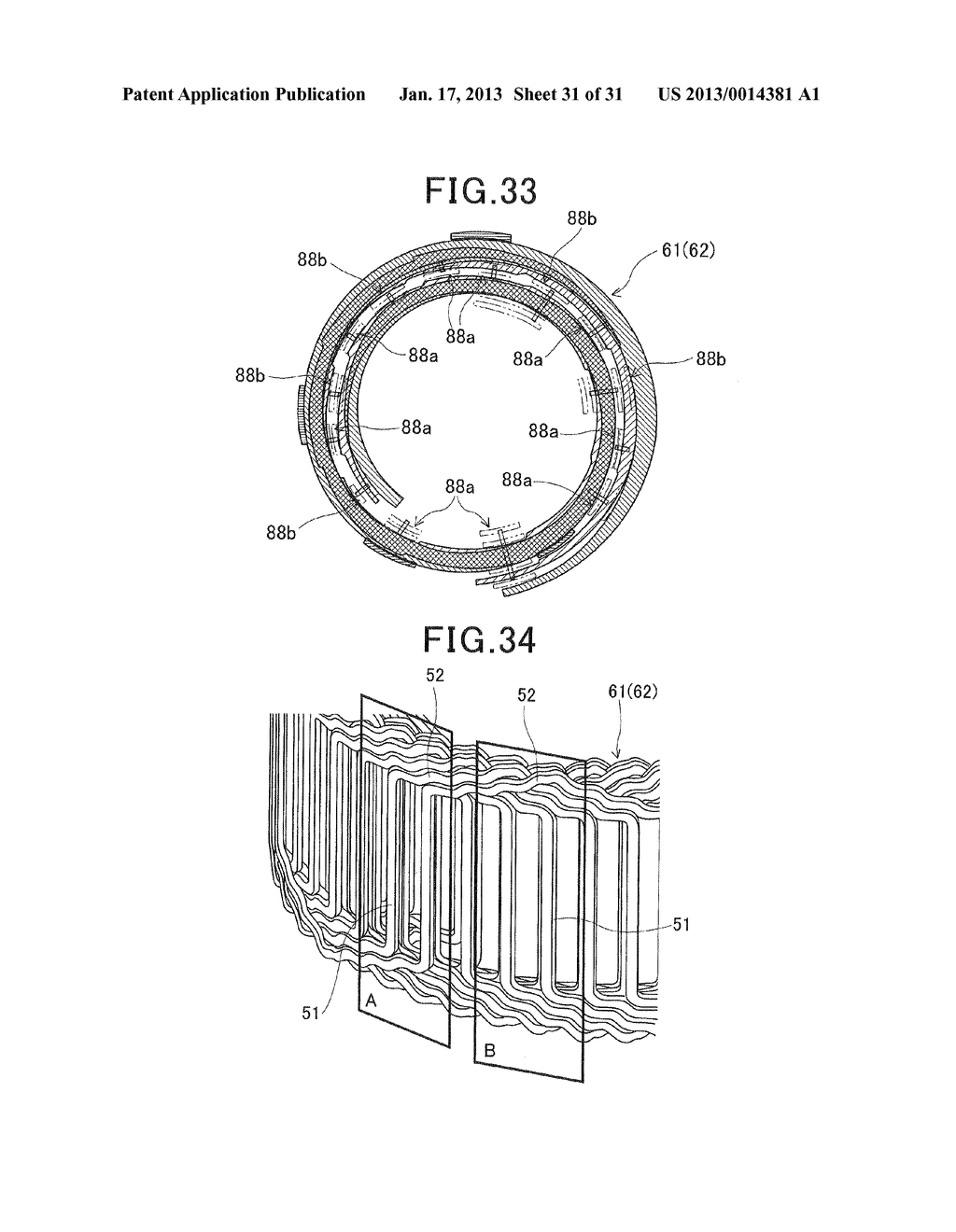 METHOD OF MANUFACTURING STATOR COIL FOR ELECTRIC ROTATING MACHINEAANM KAYUKAWA; KimiharuAACI NagoyaAACO JPAAGP KAYUKAWA; Kimiharu Nagoya JPAANM DOBASHI; MasaomiAACI Kariya-shiAACO JPAAGP DOBASHI; Masaomi Kariya-shi JPAANM SHIMAOKA; HidejiAACI Anjo-shiAACO JPAAGP SHIMAOKA; Hideji Anjo-shi JPAANM KAMAKURA; YouichiAACI Anjo-shiAACO JPAAGP KAMAKURA; Youichi Anjo-shi JP - diagram, schematic, and image 32