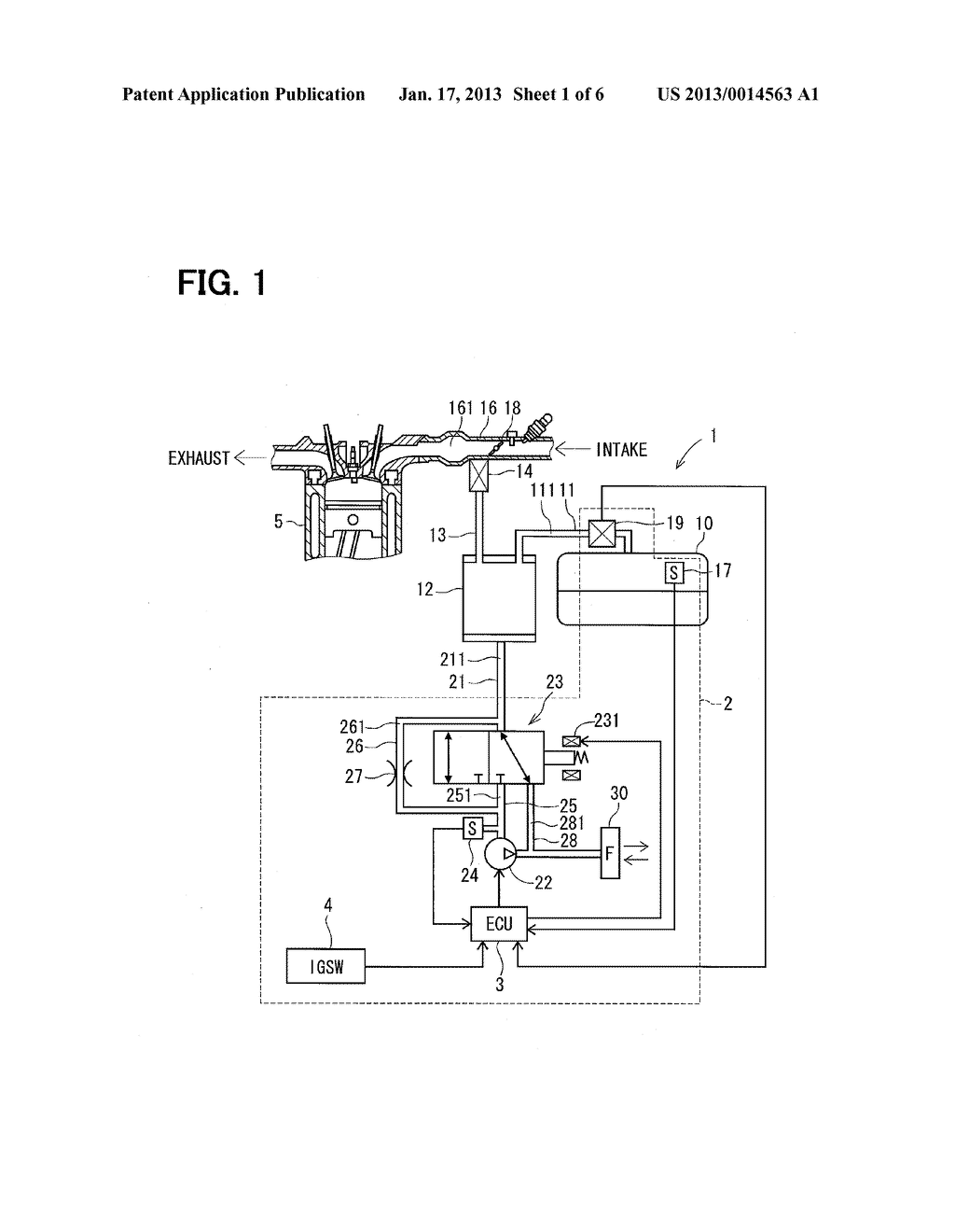 EVAPORATED FUEL LEAK DETECTING APPARATUSAANM Itoh; TomohiroAACI Nagoya-cityAACO JPAAGP Itoh; Tomohiro Nagoya-city JPAANM Kobayashi; MitsuyukiAACI Gamagori-cityAACO JPAAGP Kobayashi; Mitsuyuki Gamagori-city JPAANM Sugihara; ShinjiAACI Mizuho-cityAACO JPAAGP Sugihara; Shinji Mizuho-city JP - diagram, schematic, and image 02