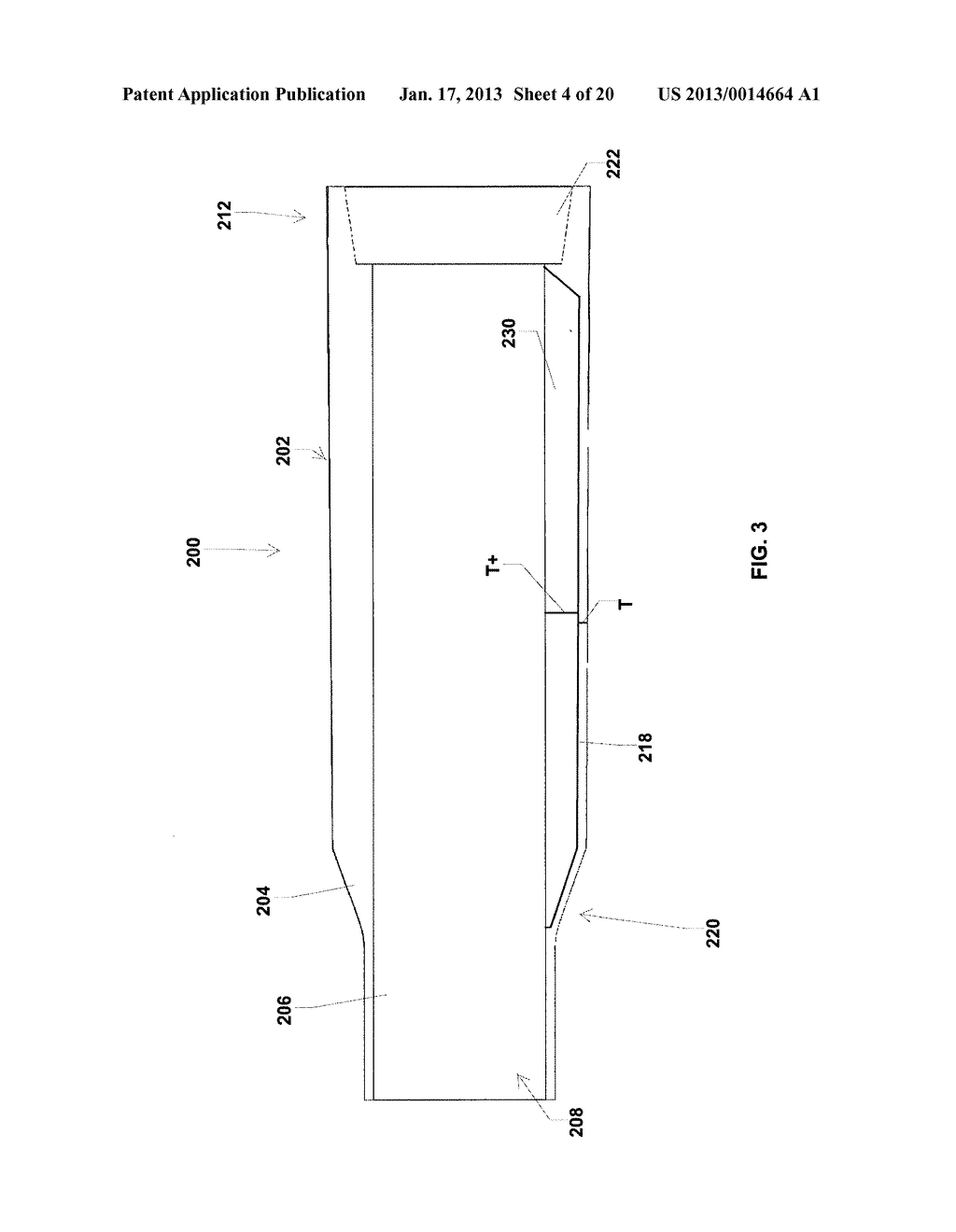 NARROWING HIGH STRENGTH POLYMER-BASED CARTRIDGE CASING FOR BLANK AND     SUBSONIC AMMUNITION - diagram, schematic, and image 05