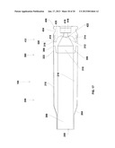 NARROWING HIGH STRENGTH POLYMER-BASED CARTRIDGE CASING FOR BLANK AND     SUBSONIC AMMUNITION diagram and image