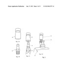 Fast Connect Device for Oxygen Humidity Bottles and other medical     containers diagram and image